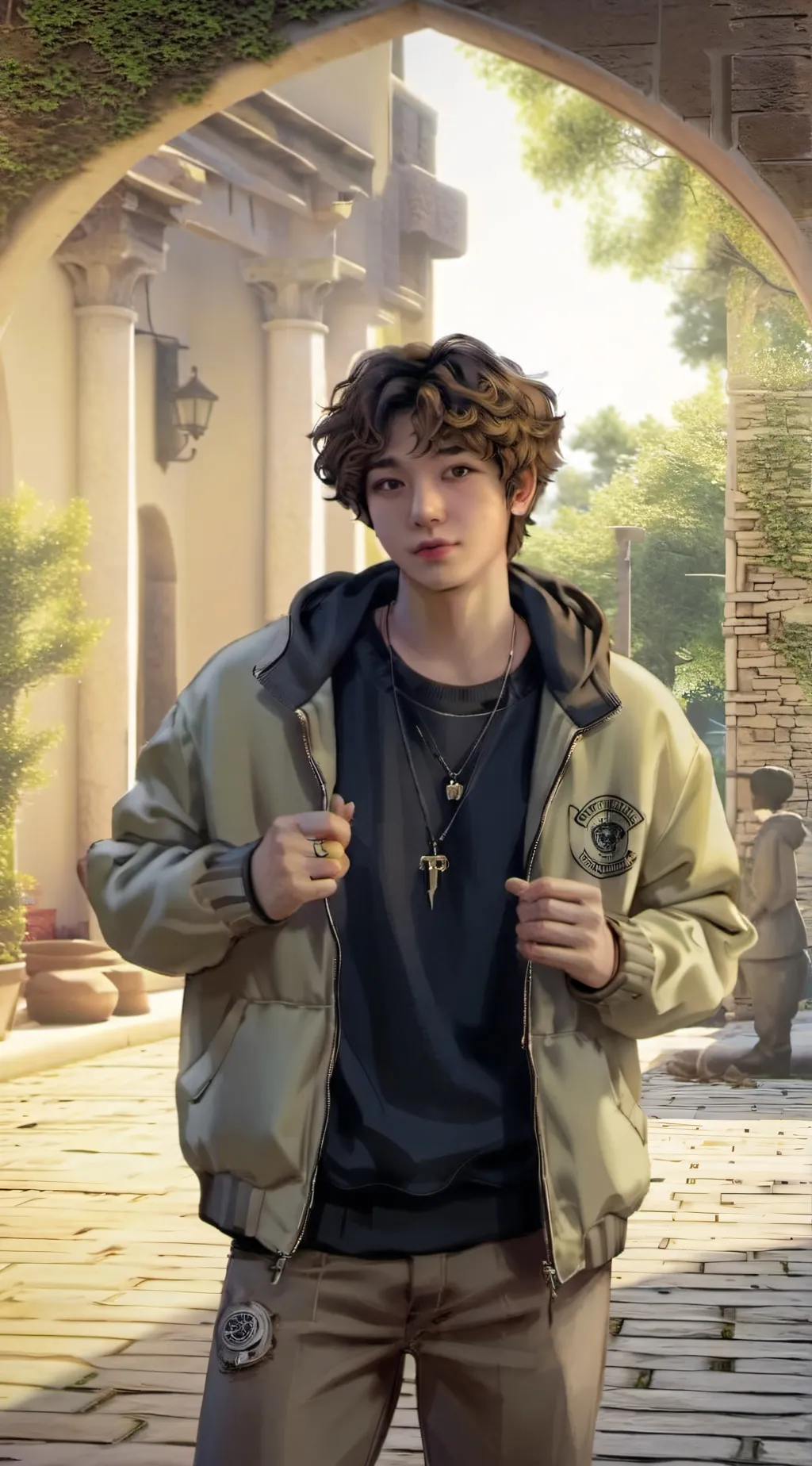 ai character: ASHER LARA background