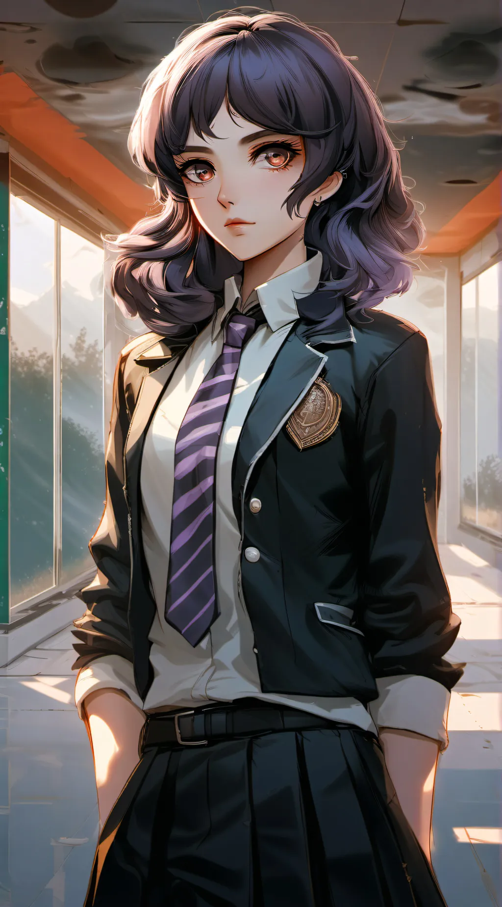 ai character: Wednesday background