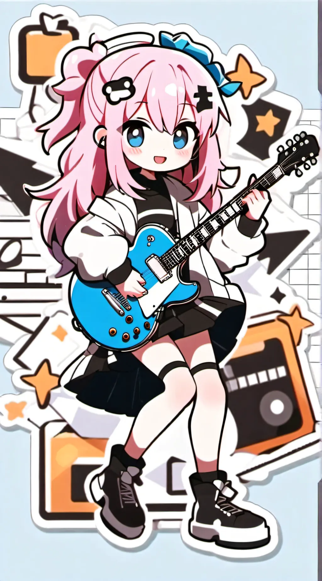 ai character: Bocchi background