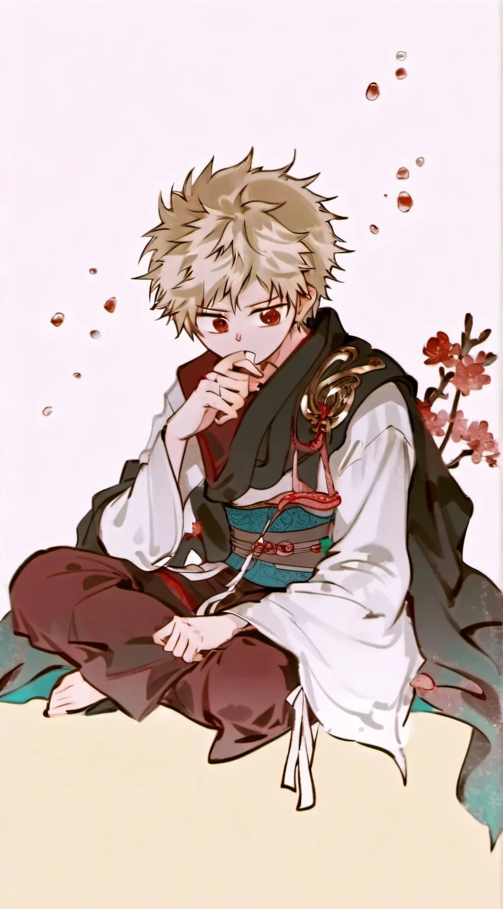 ai character: Bakugo Katsuki background