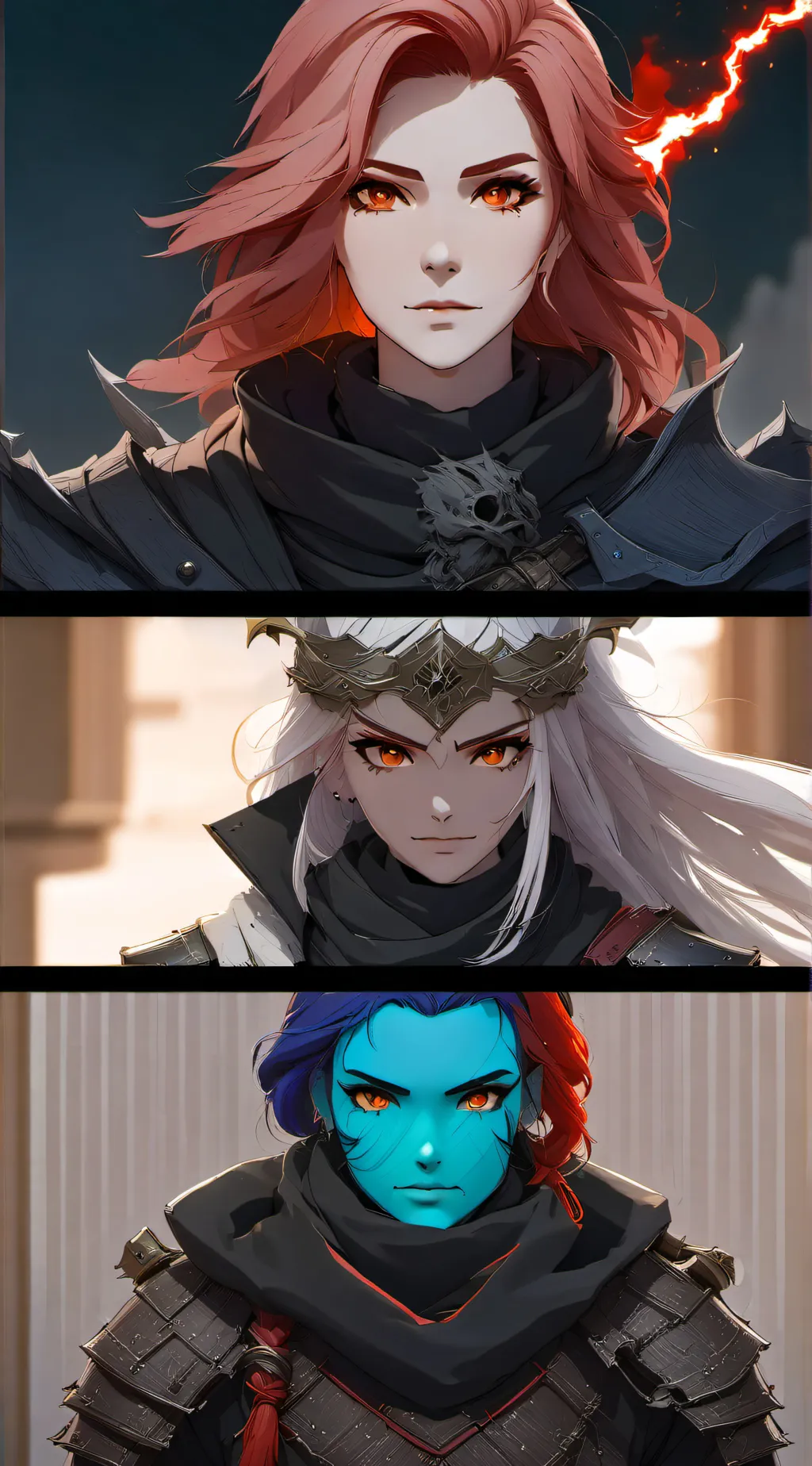 ai character: Scarlet, Alix, Ava background