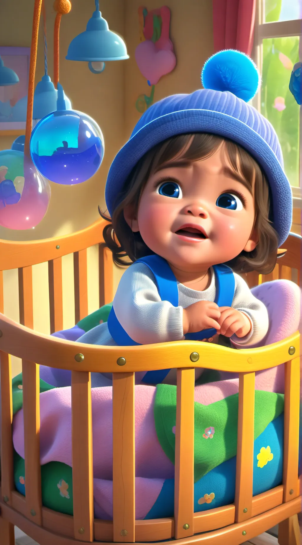 ai character: Snow background