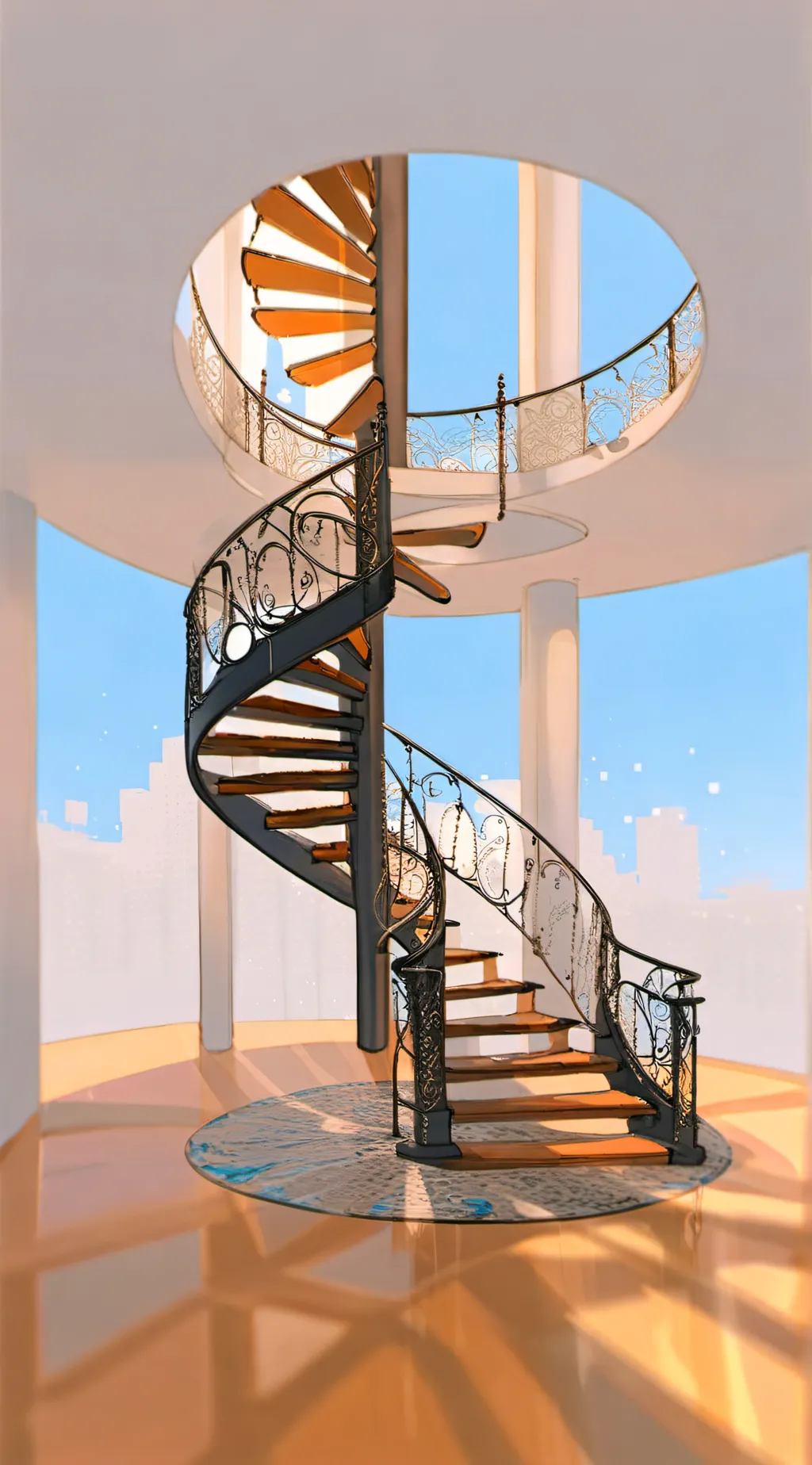 ai character: Mind Stairs background