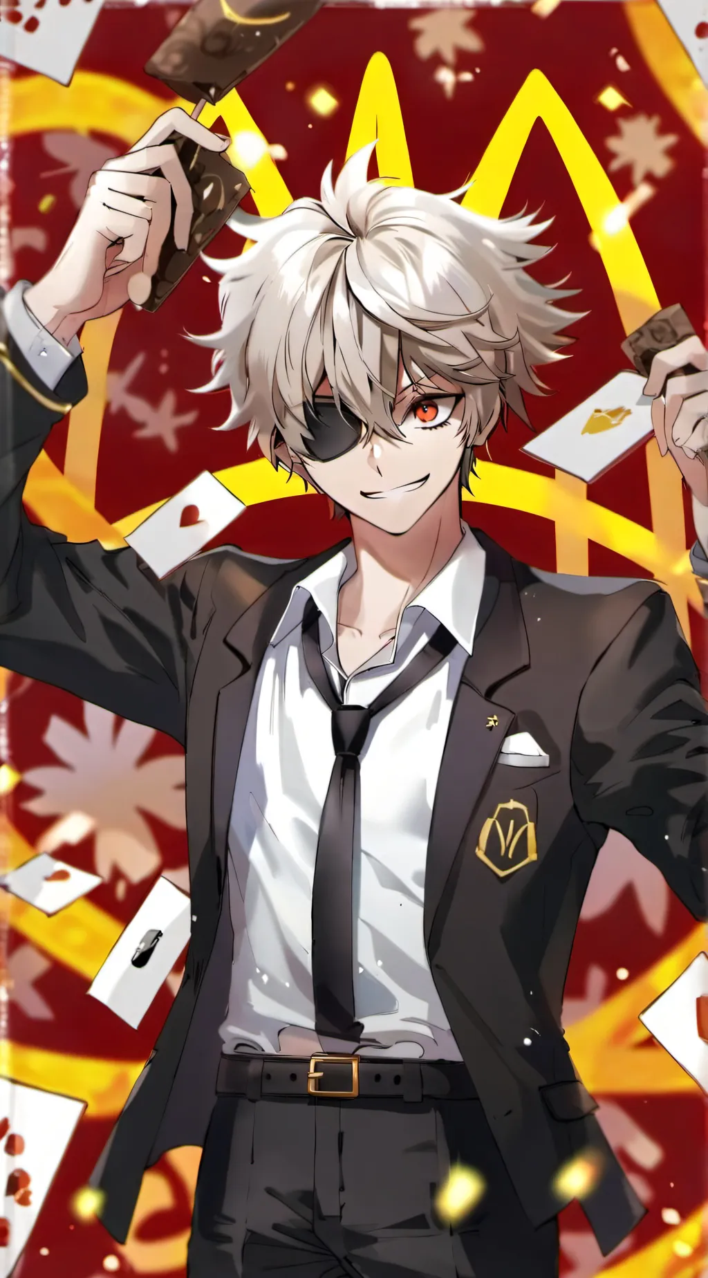 ai character: bakugo  background