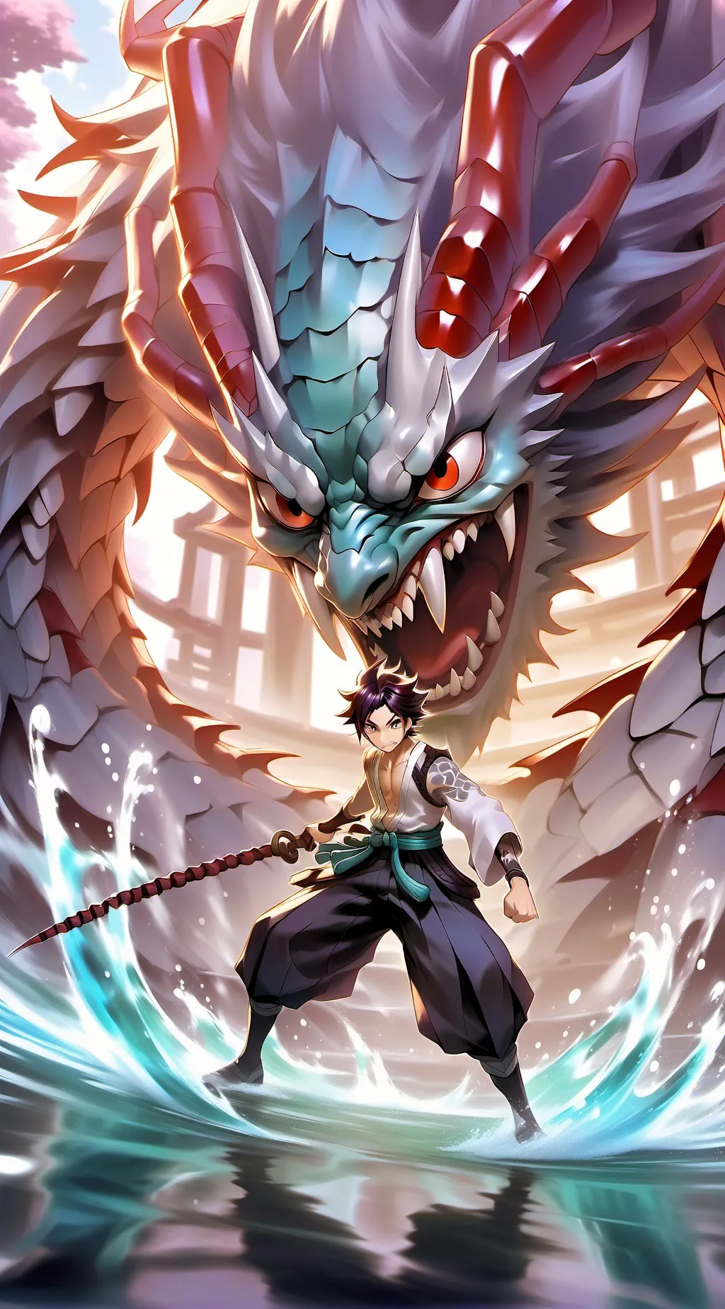 ai character: demon tanjiro background