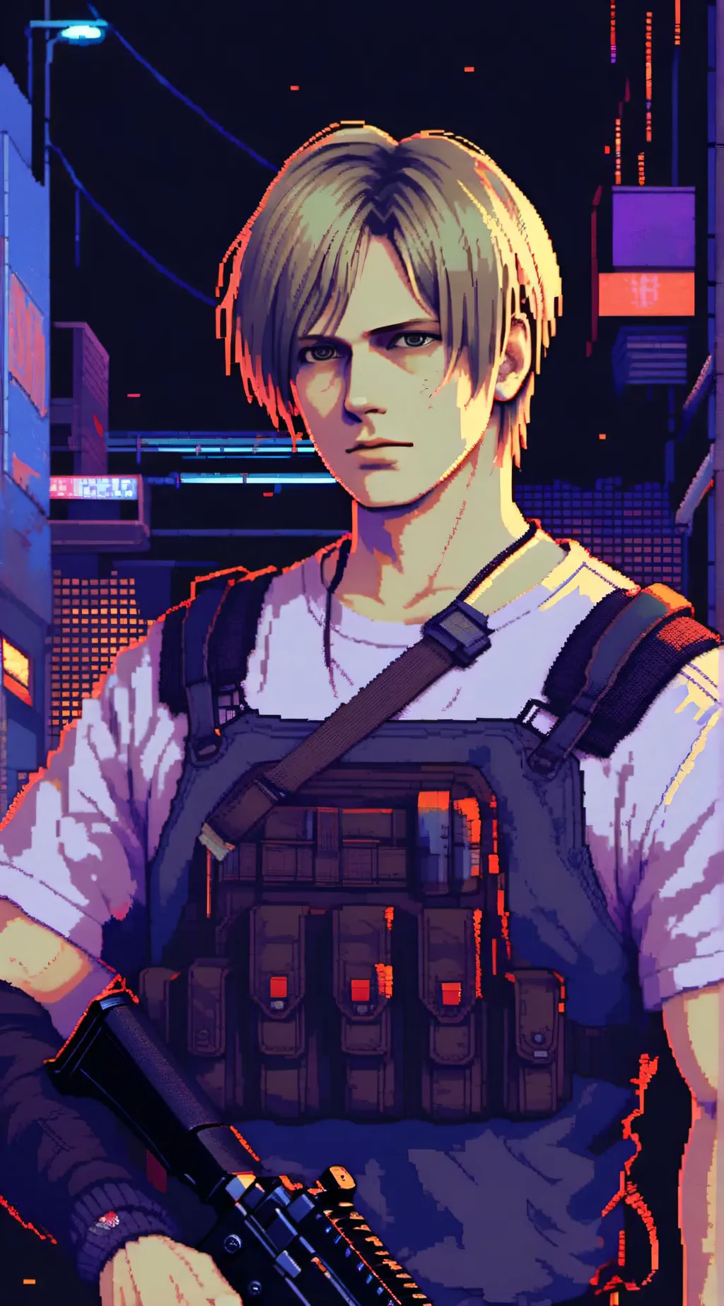 ai character: Leon Scott Kennedy background