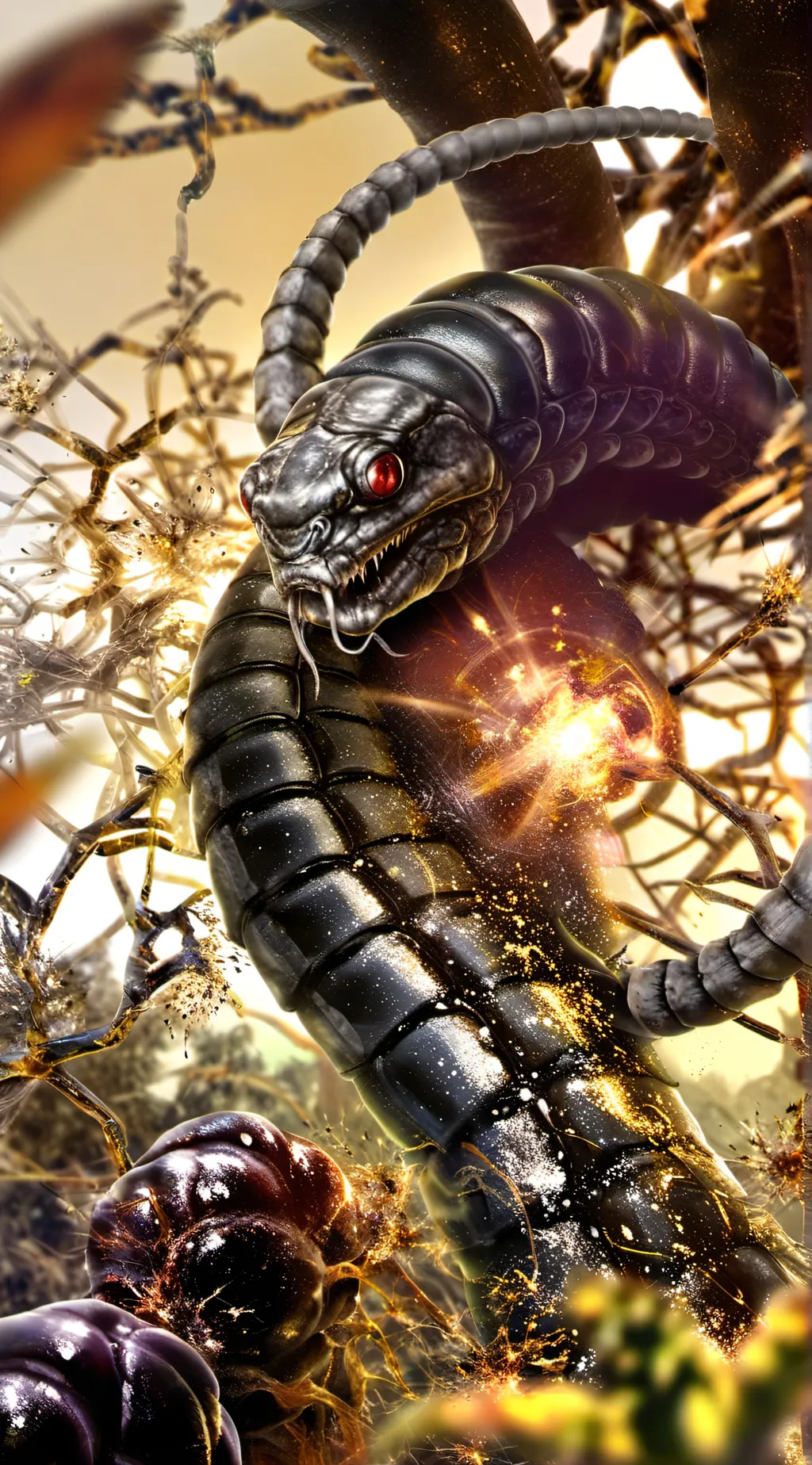 ai character: The worm   background