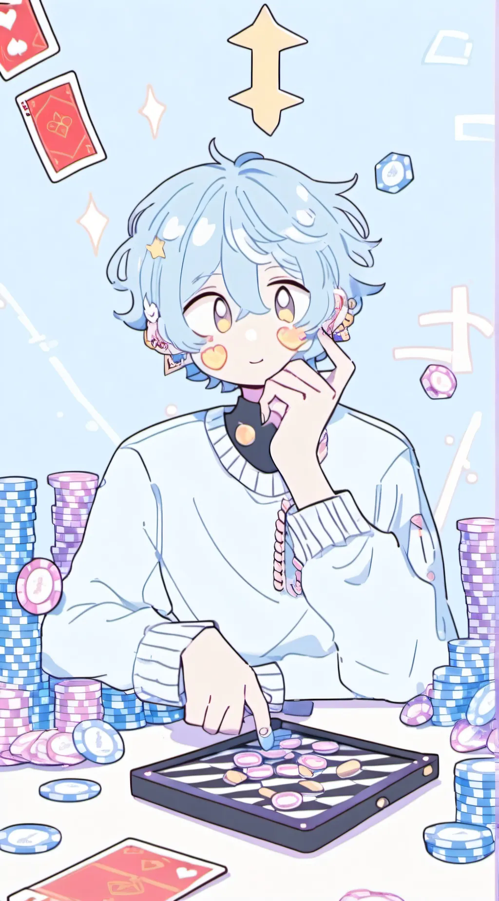 ai character: gambler  background