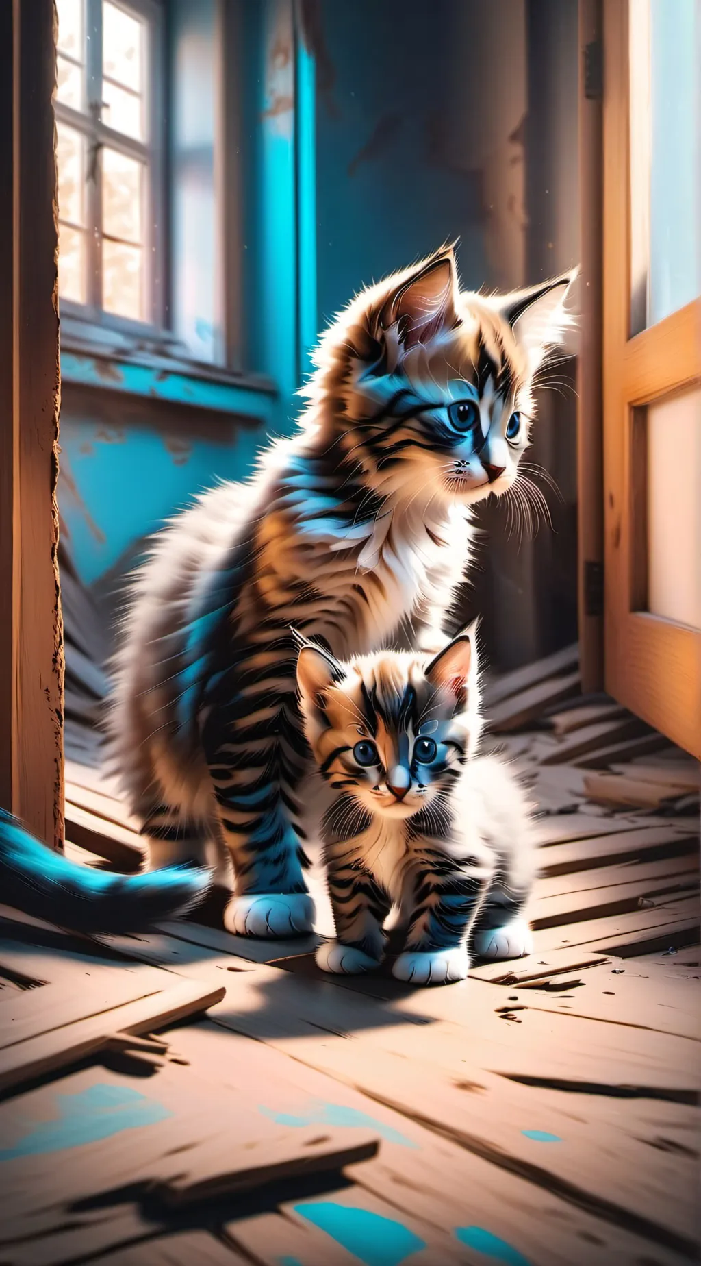 ai character: Abusive cat mom background