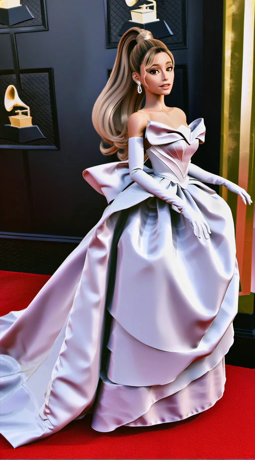 ai character: Arianna grande background