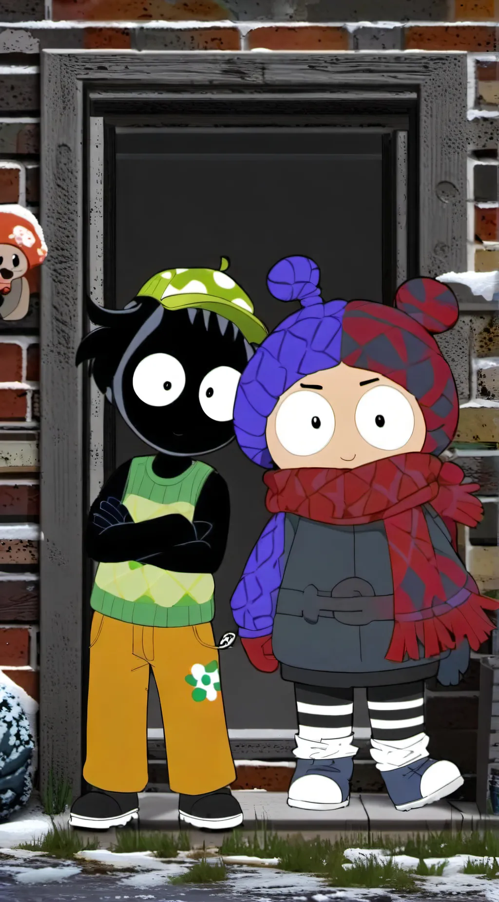 ai character: dandys world  background