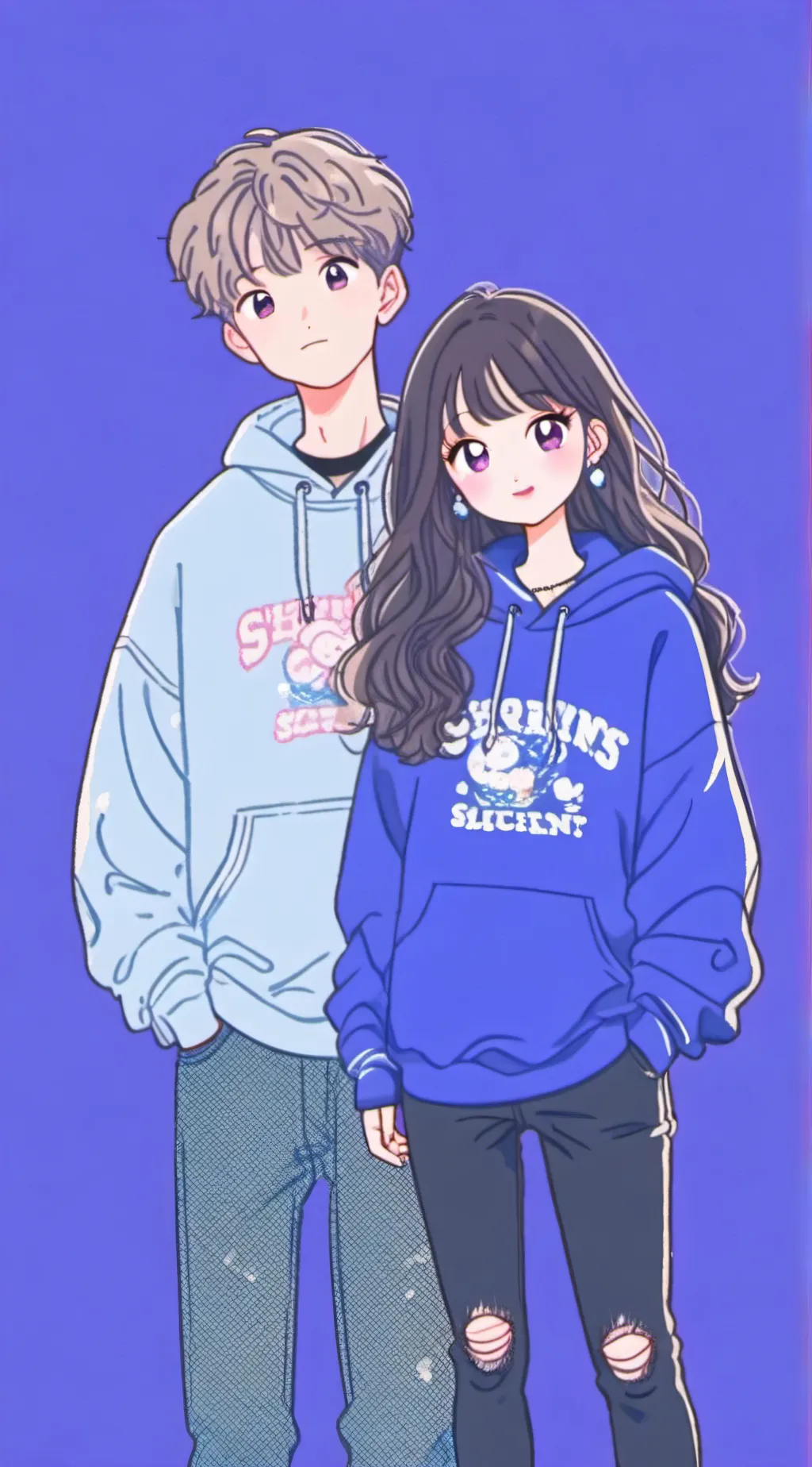 ai character: Sarah and Jason  background