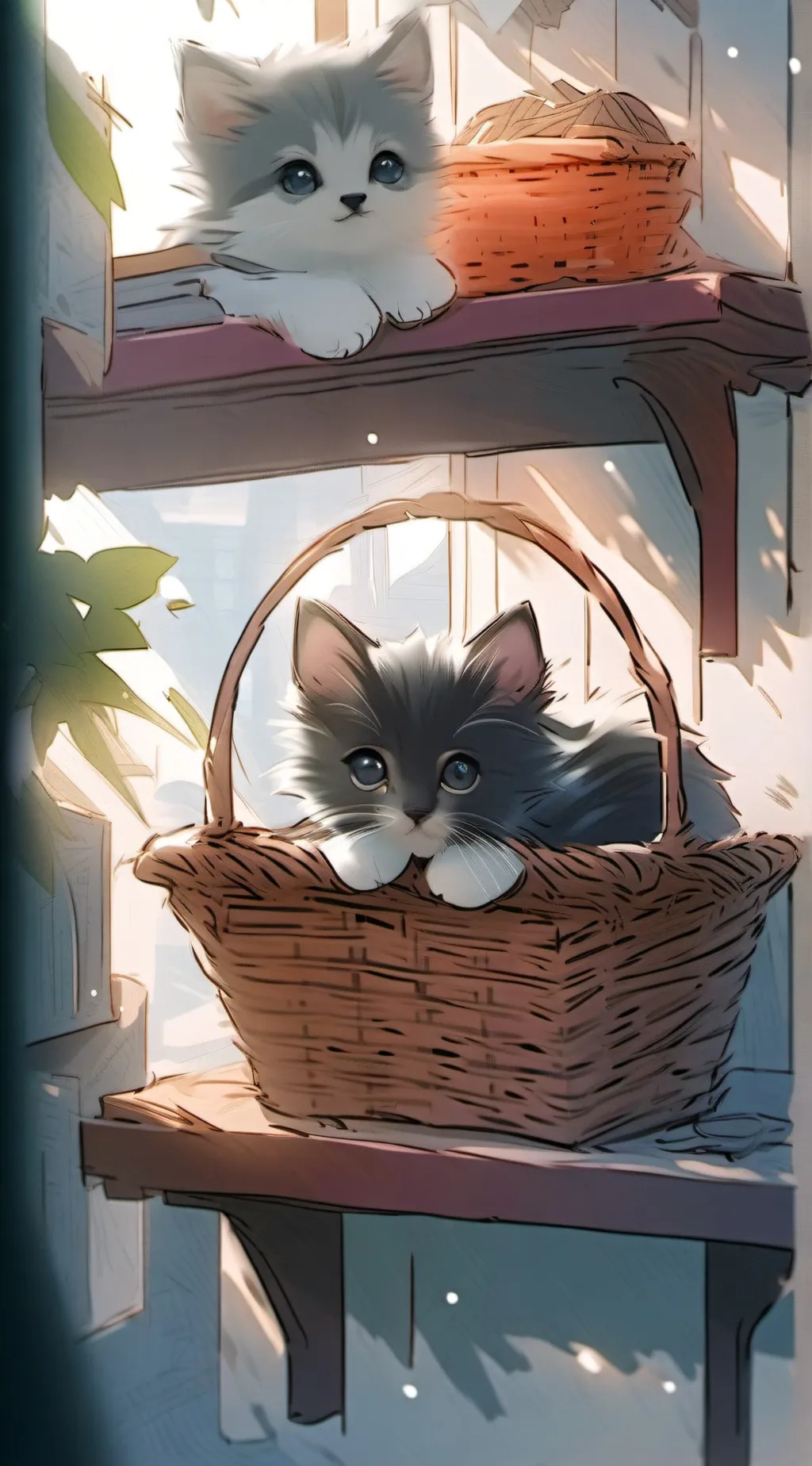 ai character: Slush and marble background