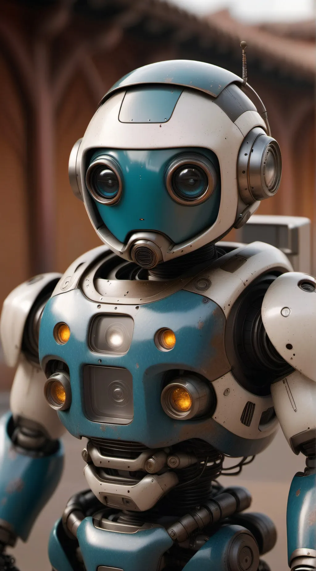 ai character: subject friendly background