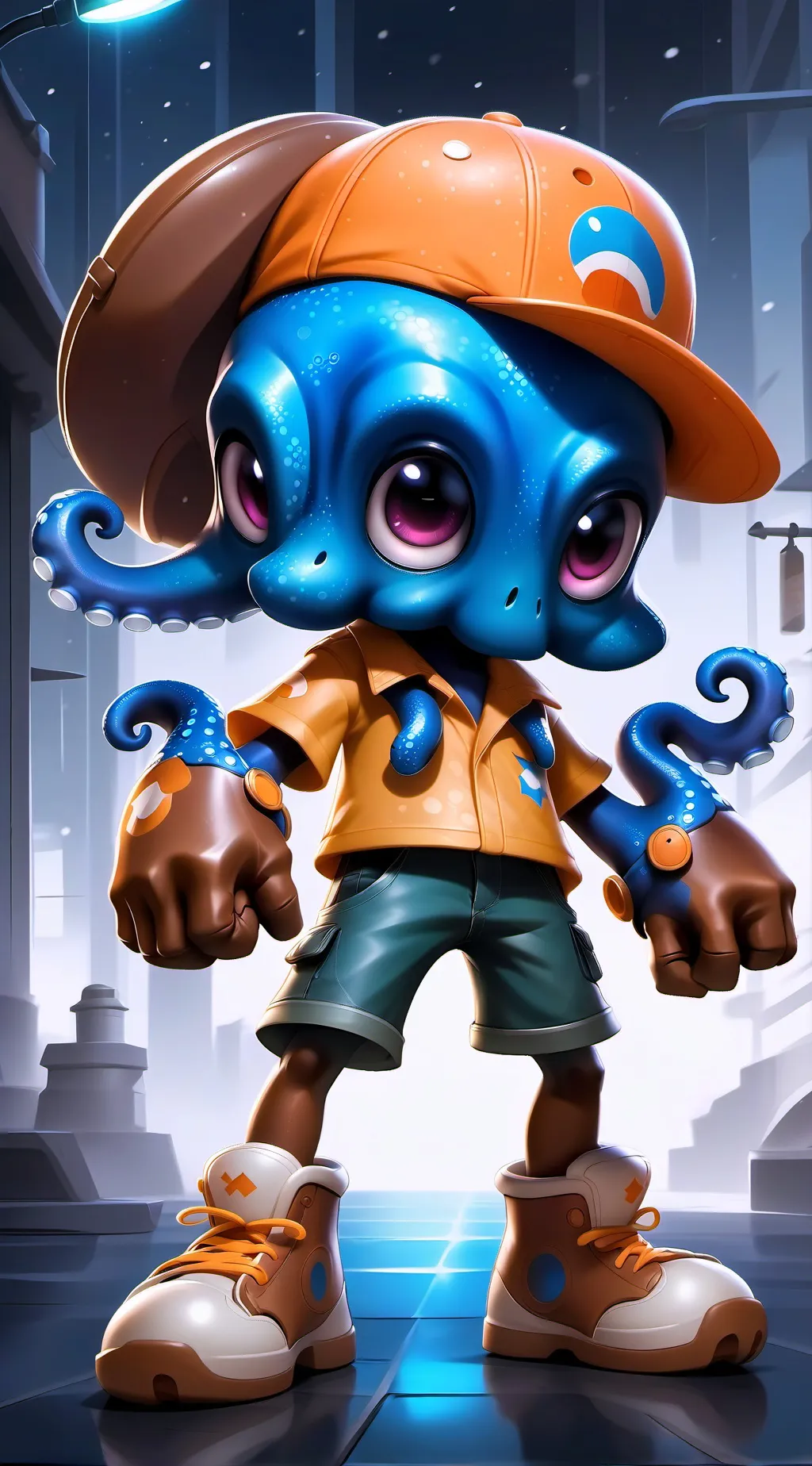 ai character: Squidward  background