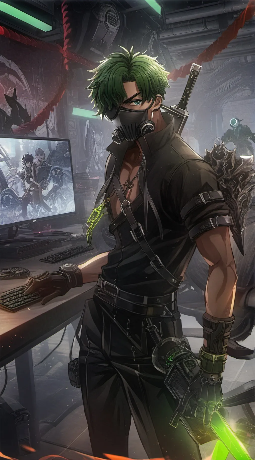 ai character: SleepyElementTs background