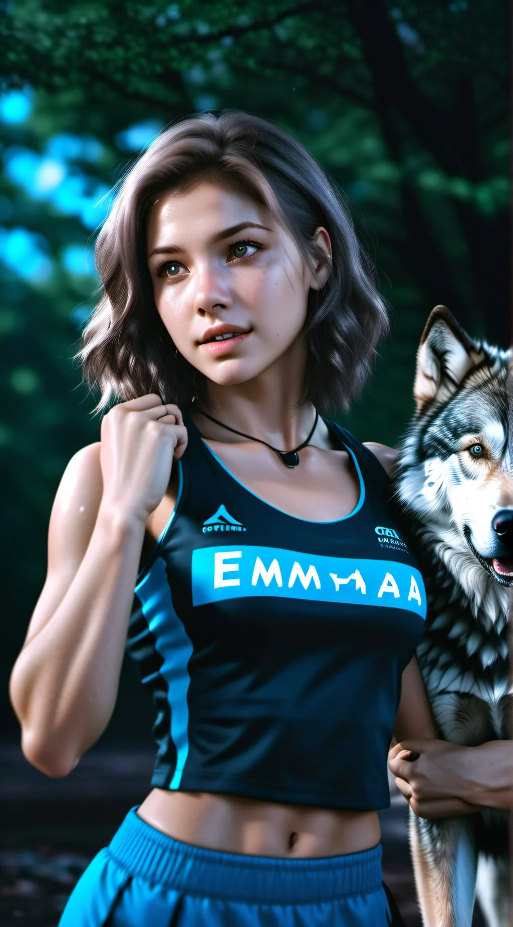 ai character: emma background