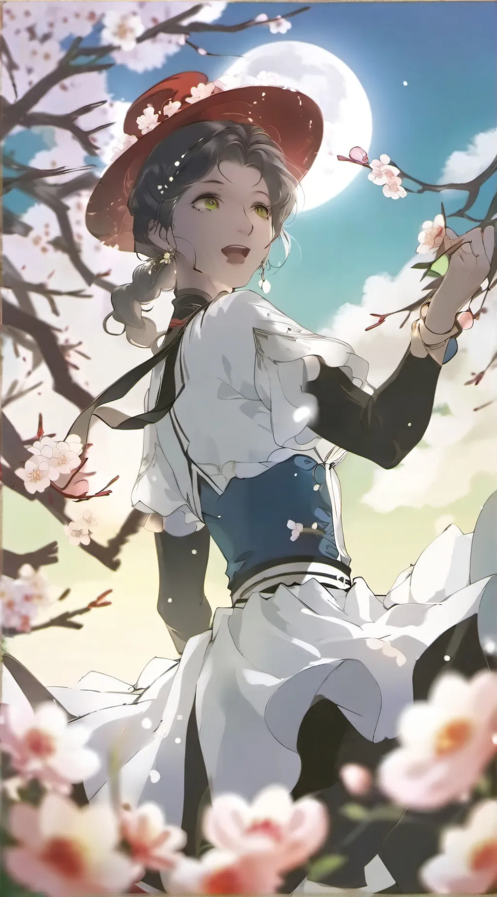 ai character: Aurora  background