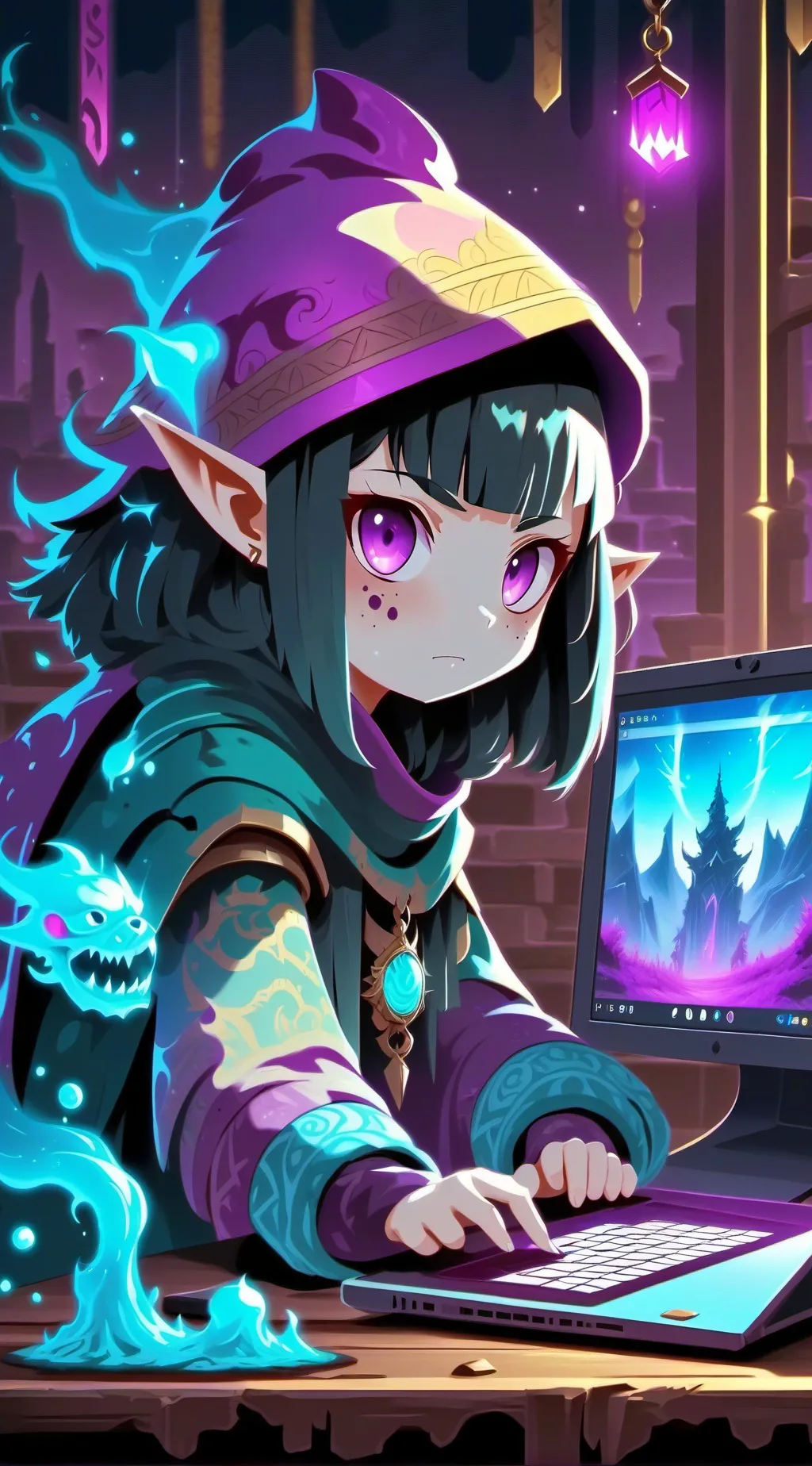 ai character: TALKIE IDEAS background