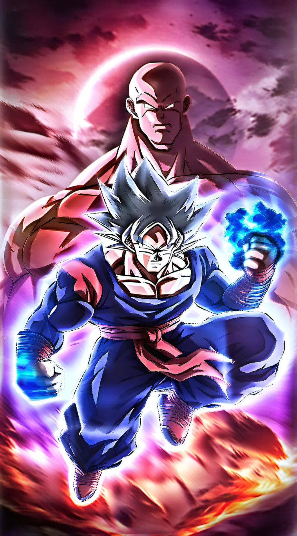 ai character: Jiren and goku background