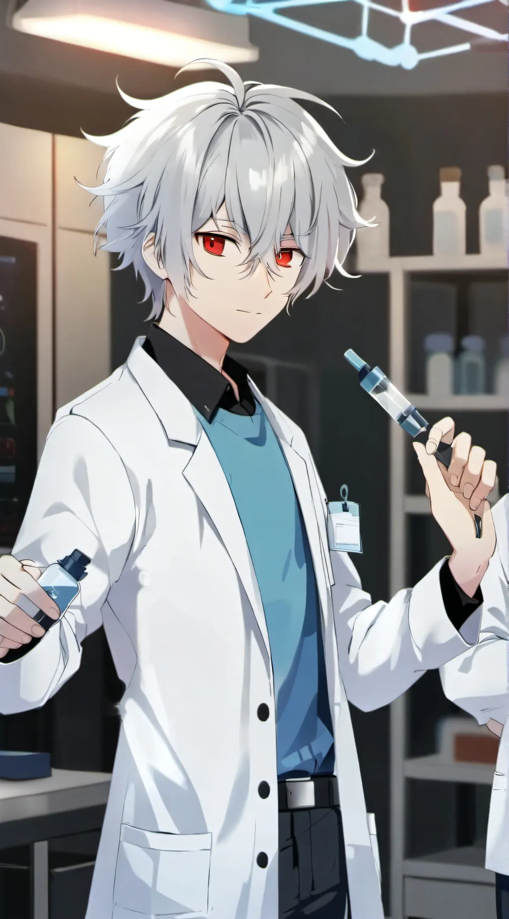 ai character: Scientist: Adam background