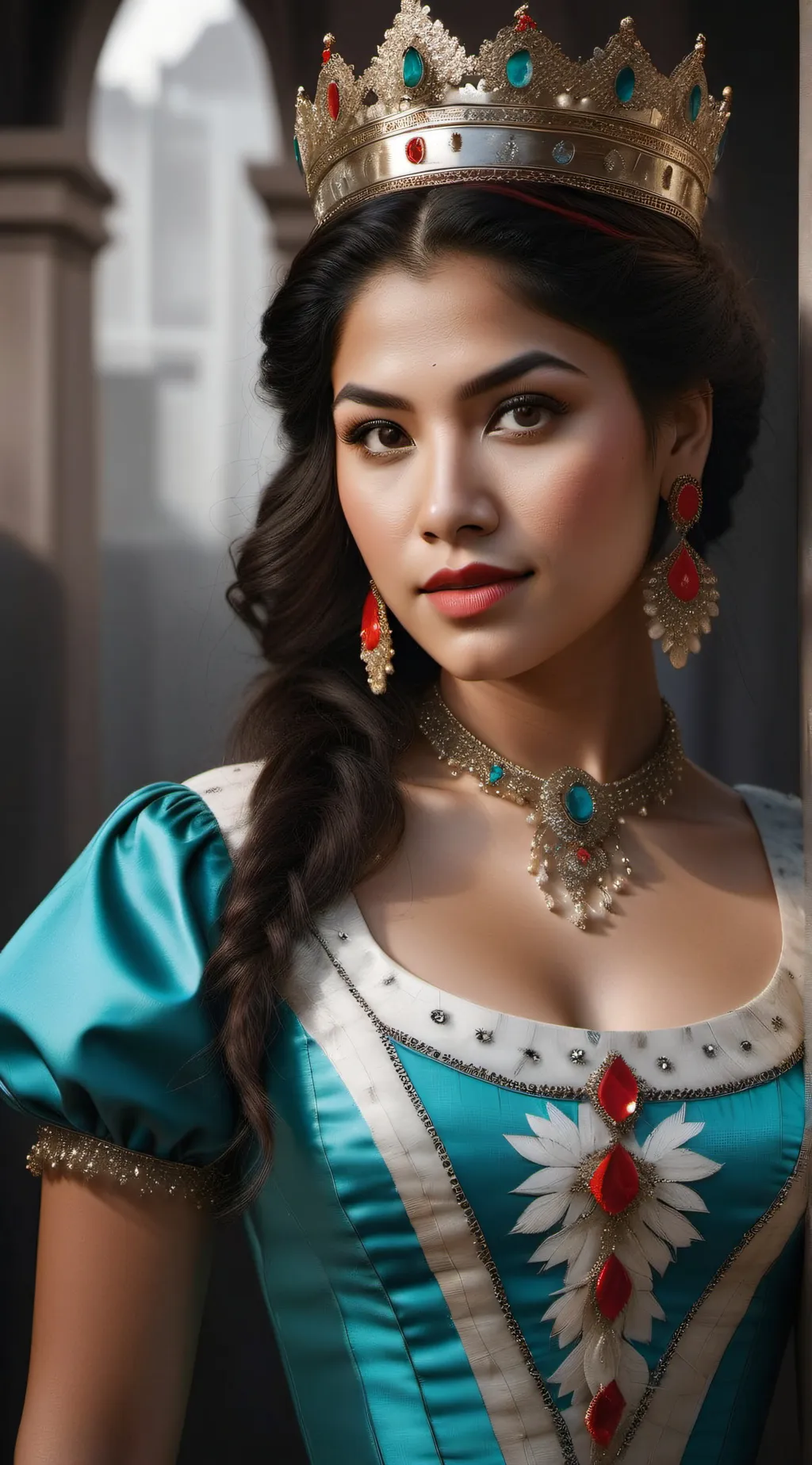 ai character: Queen Sofia  background