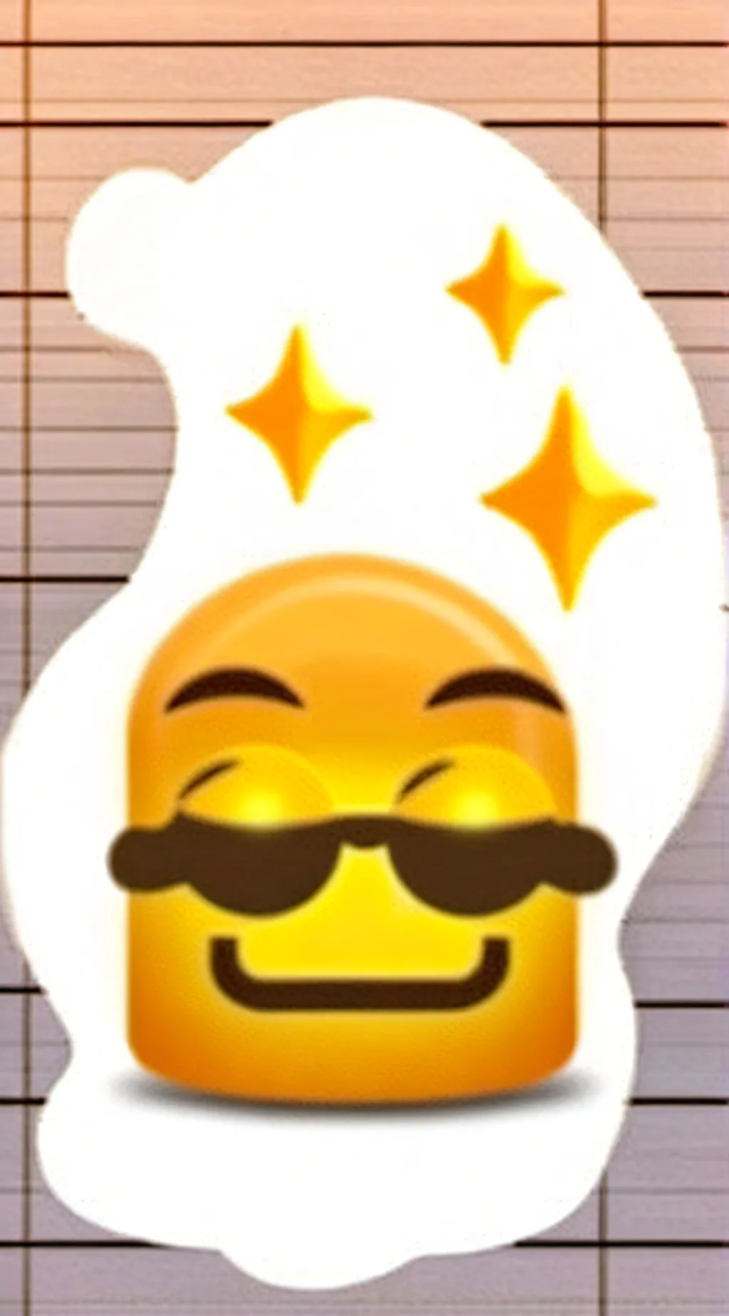 ai character: sus emoji background