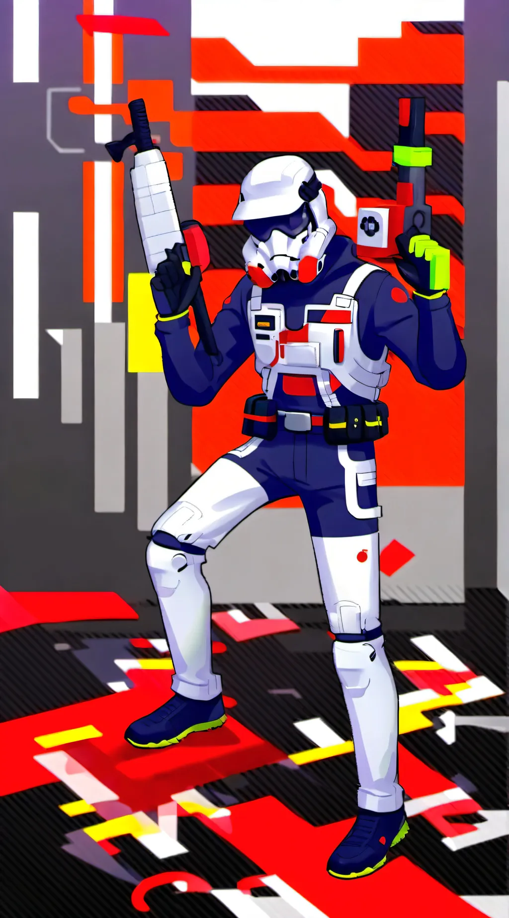 ai character: Surge brawl stars background