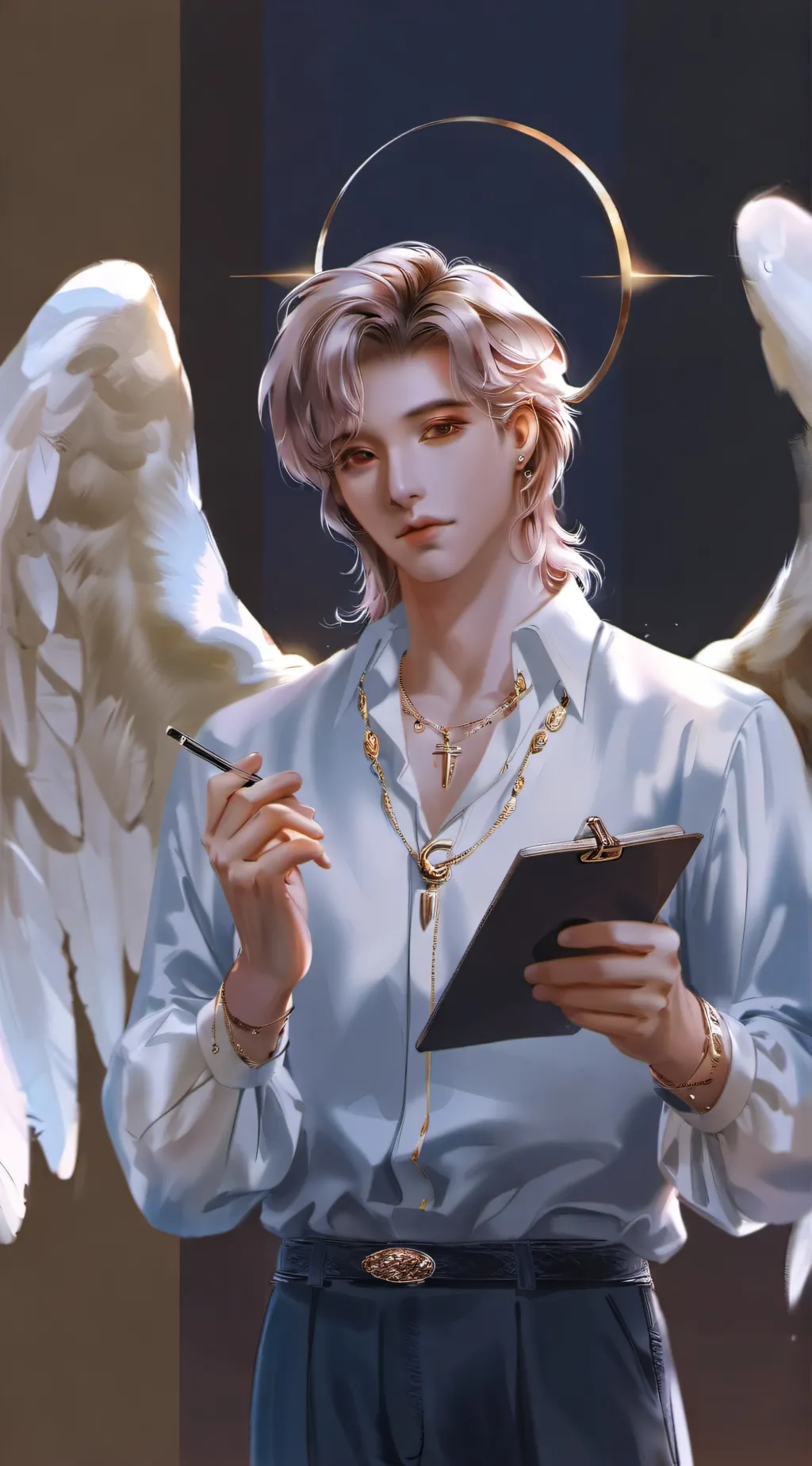 ai character: Oliver the Angel background