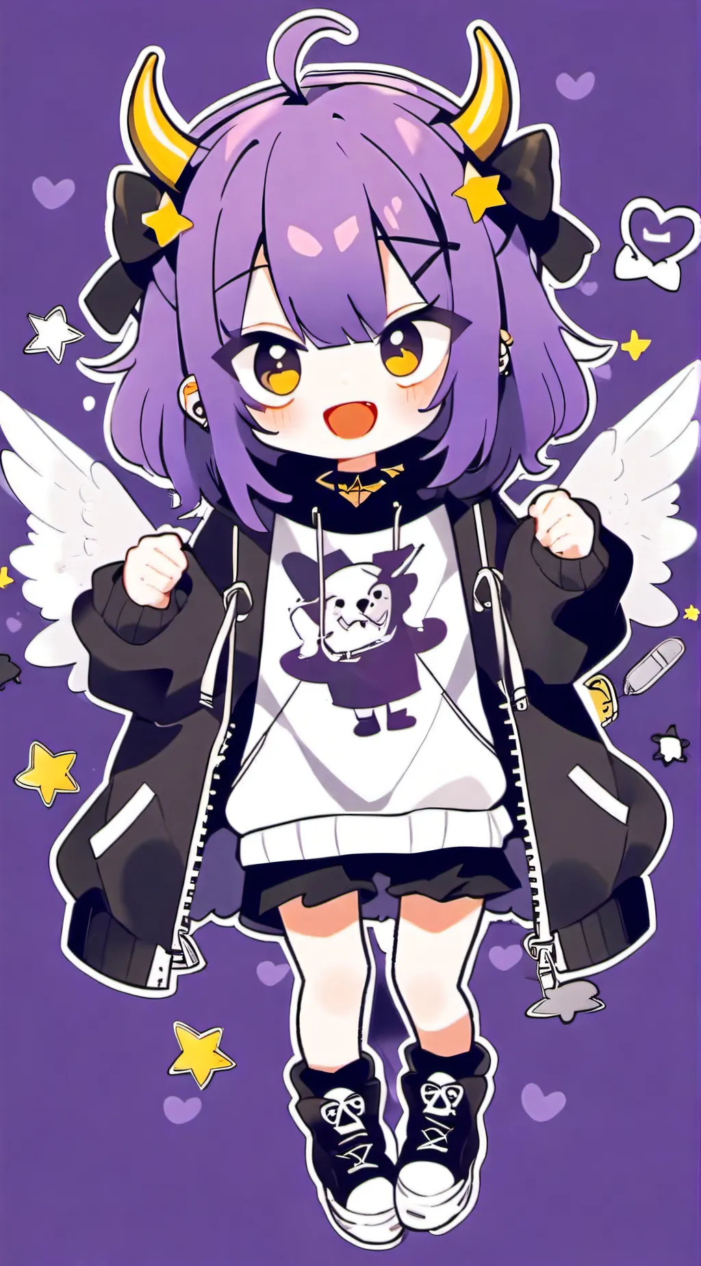 ai character: JELLY BEEEEEEAN background