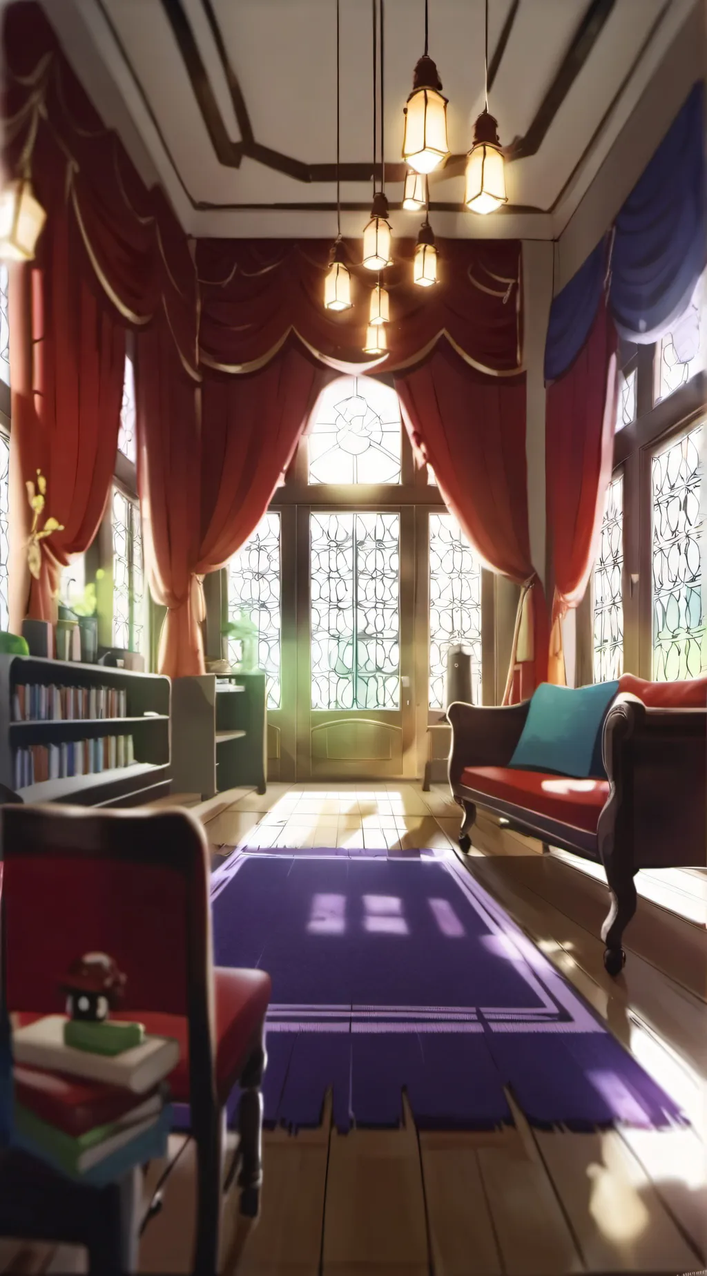 ai character: public school dorm background