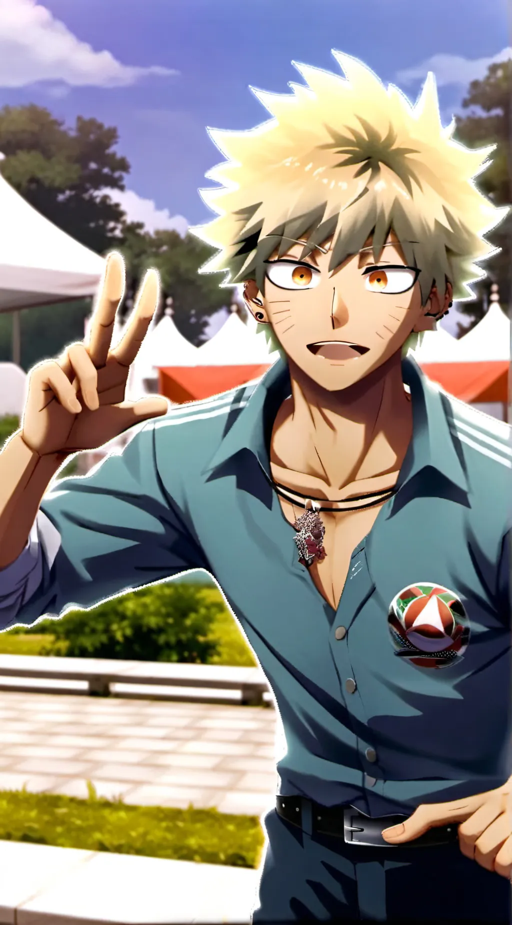 ai character: Bakugo background