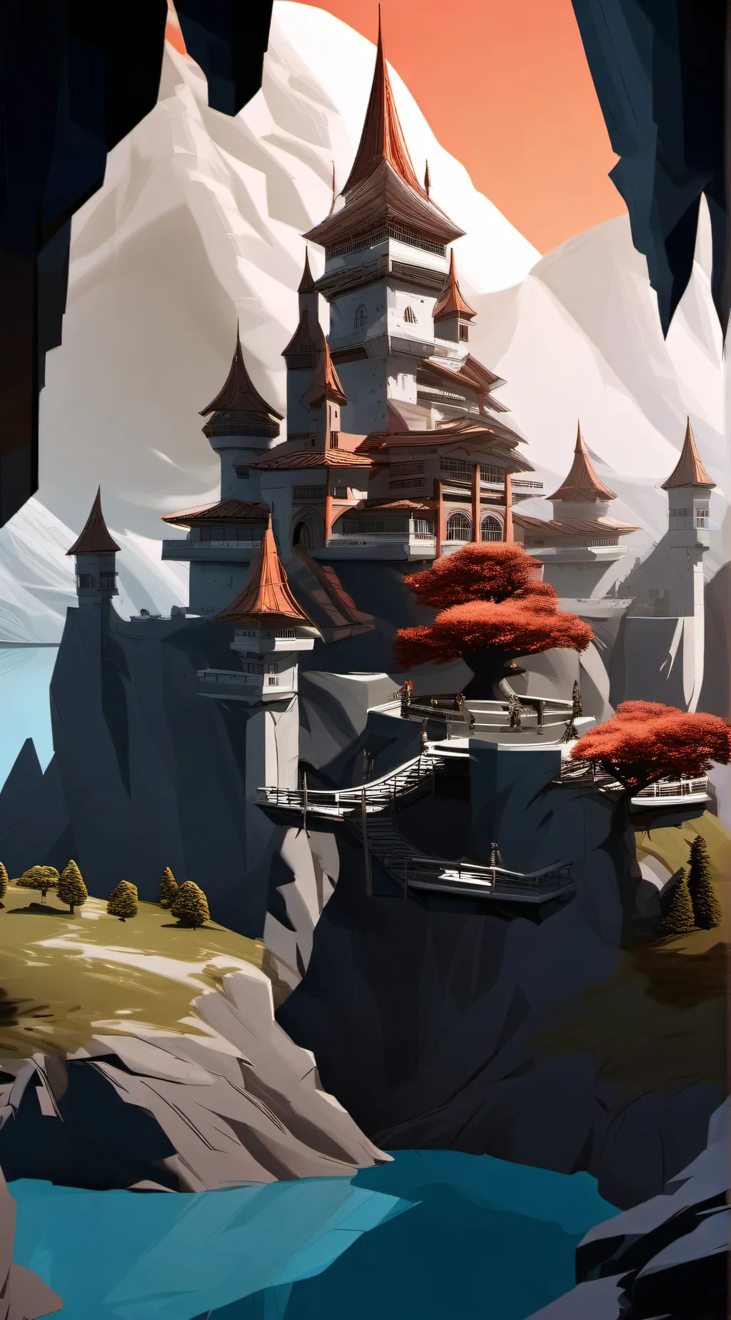 ai character: Infinity castle background