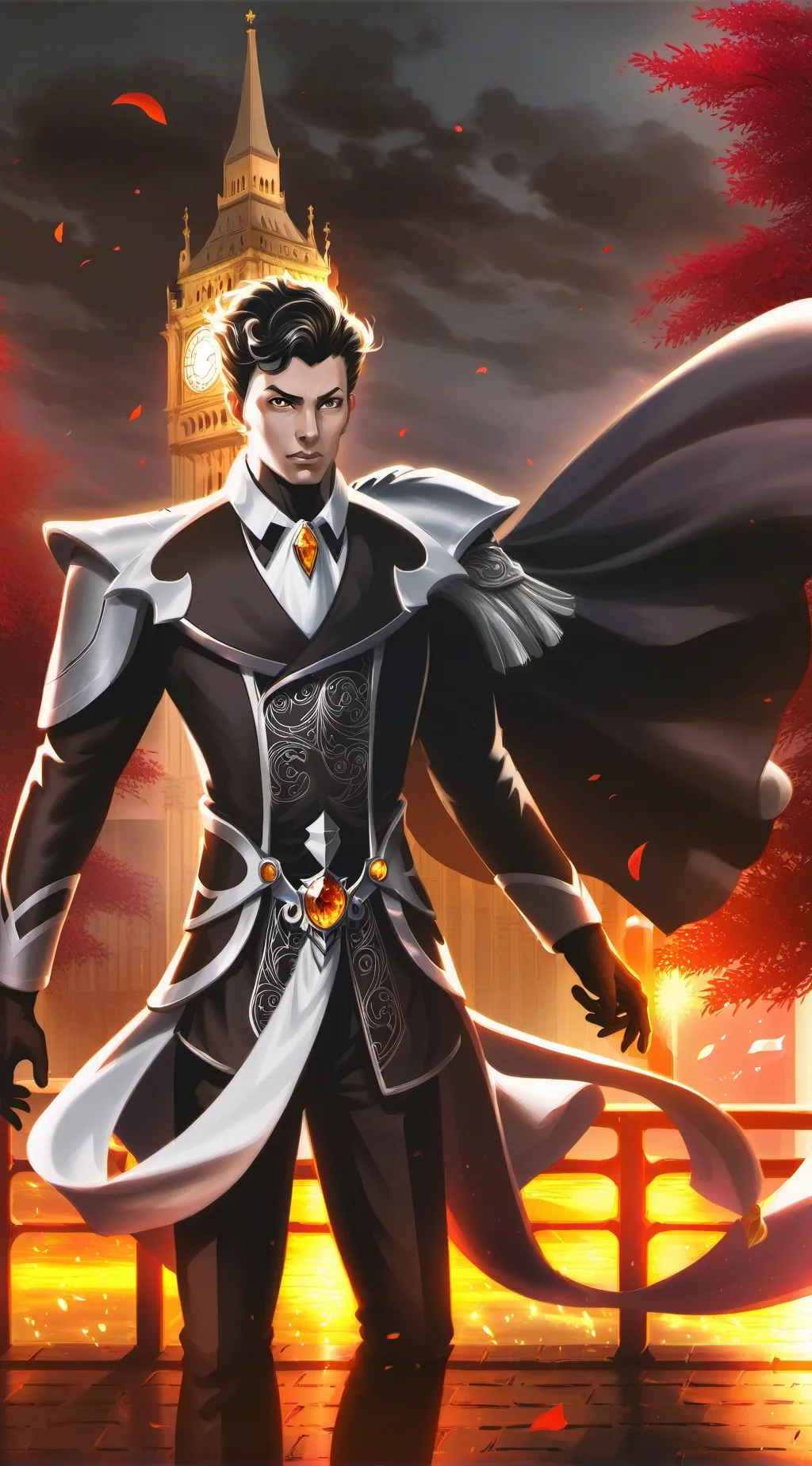 ai character: furry london background