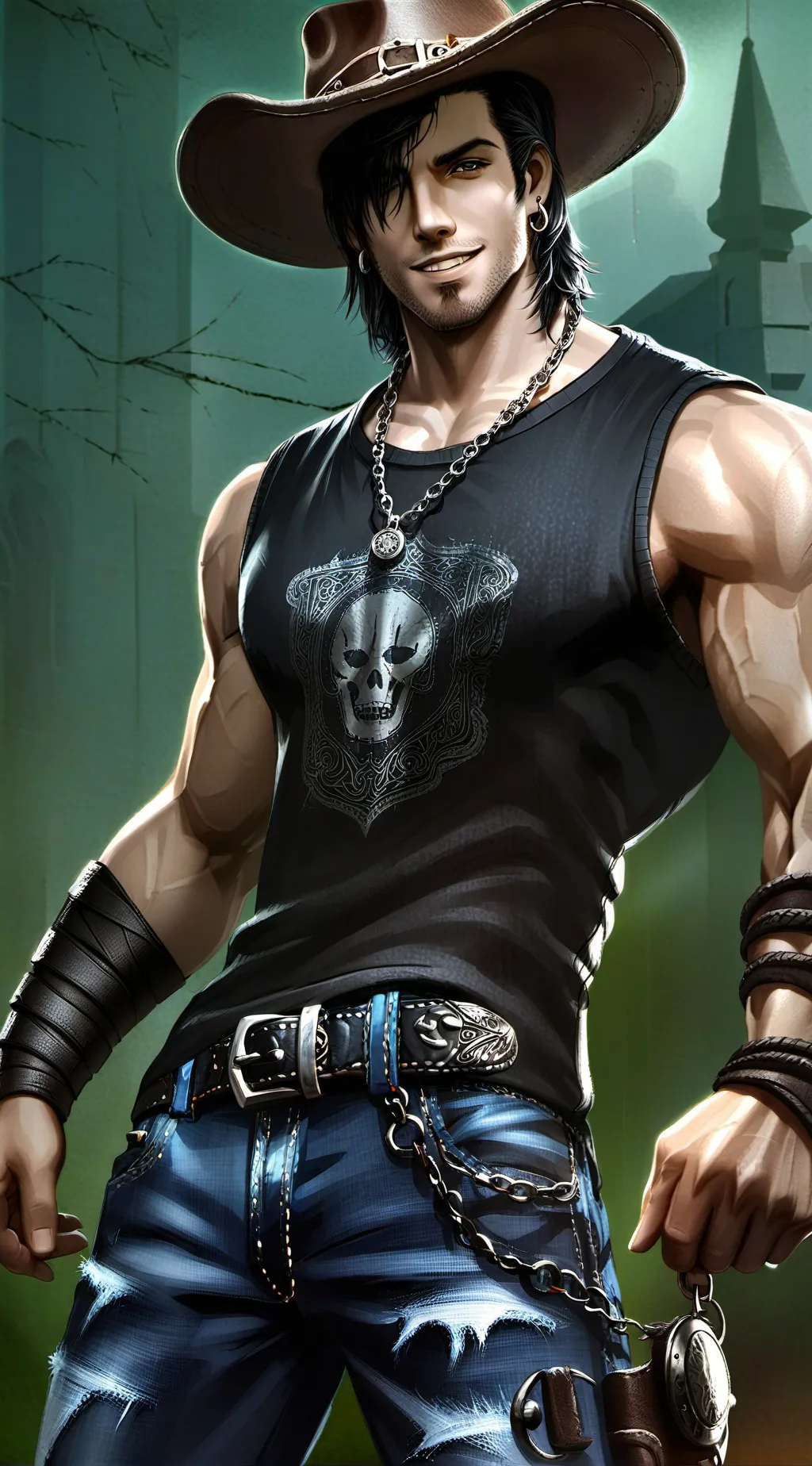 ai character: austin background