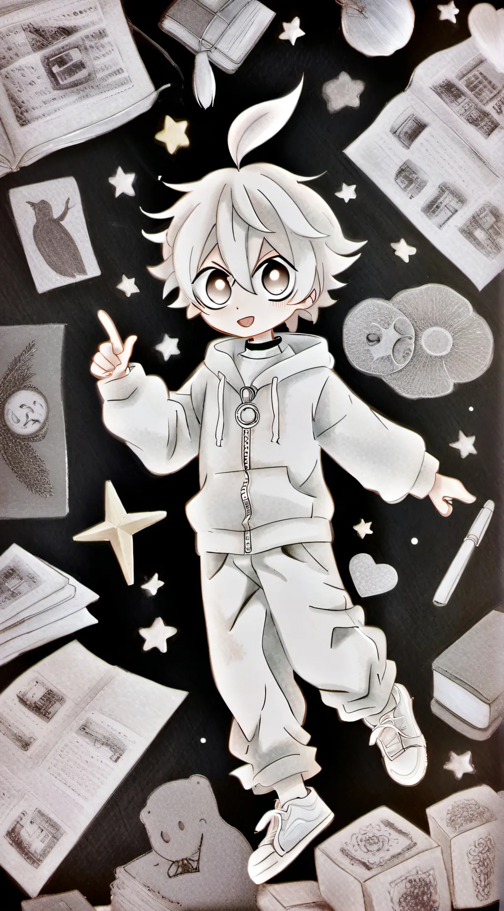 ai character: chip… background