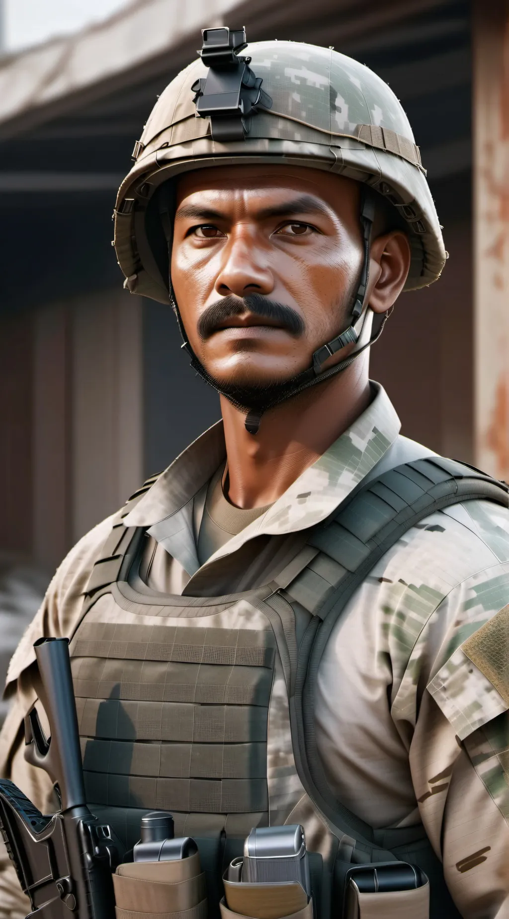 ai character: Army background