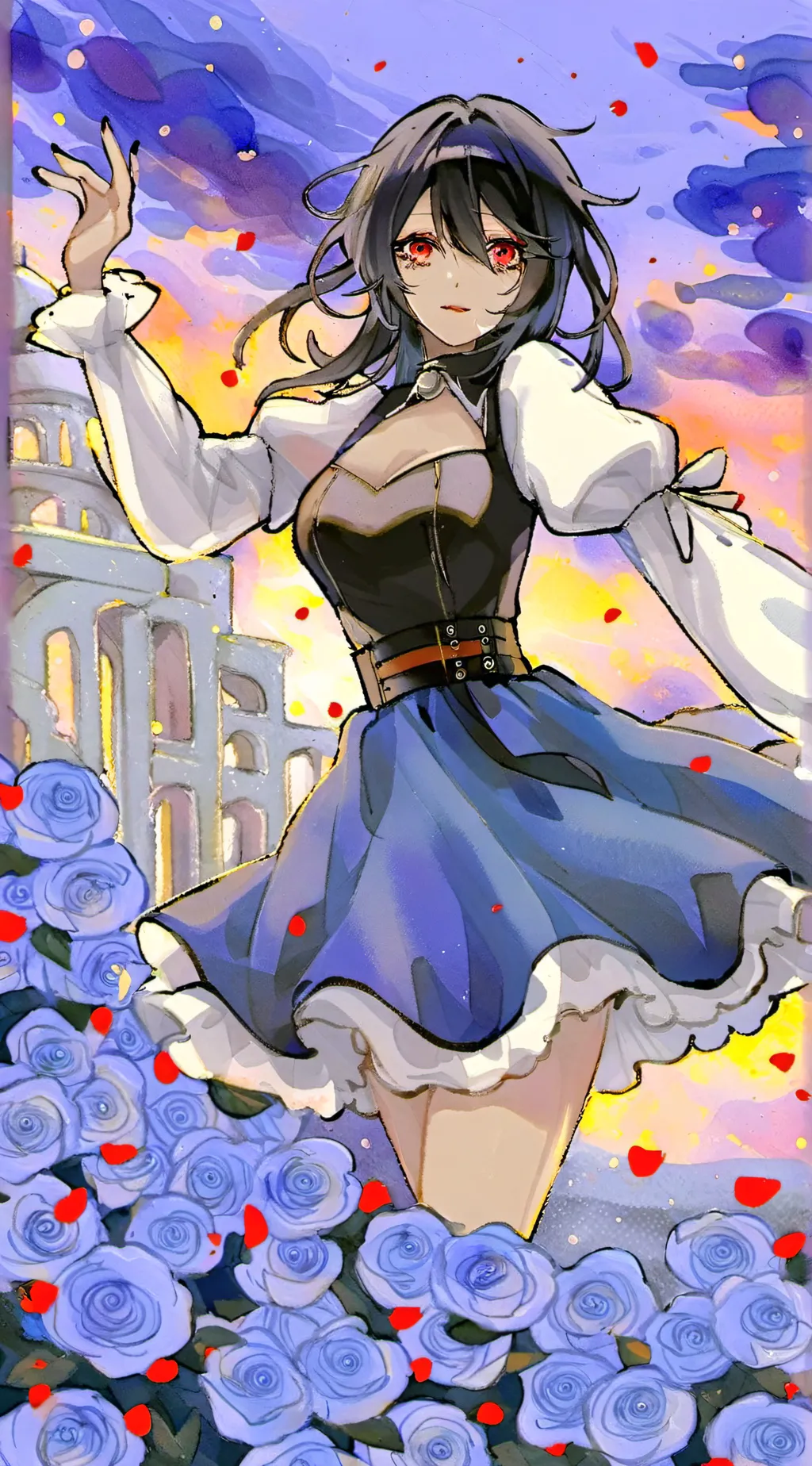 ai character: QUEEN background