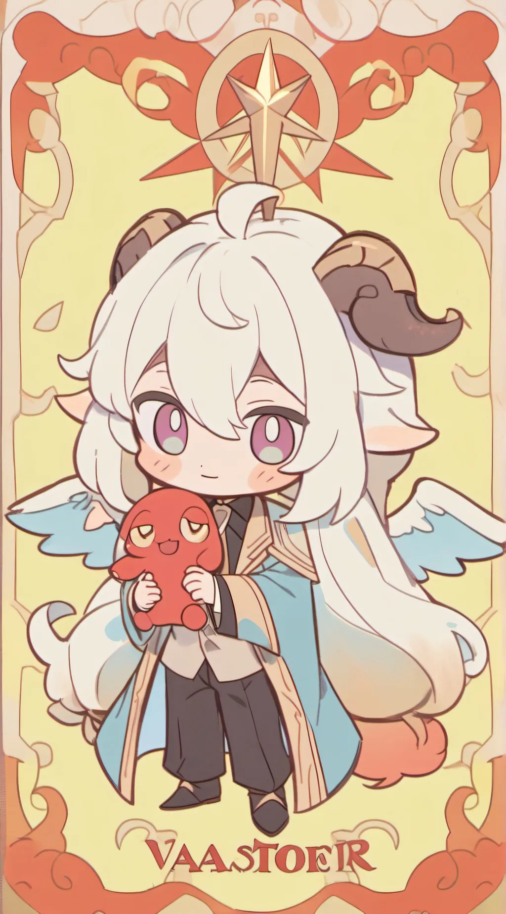 ai character: radioapple my au background