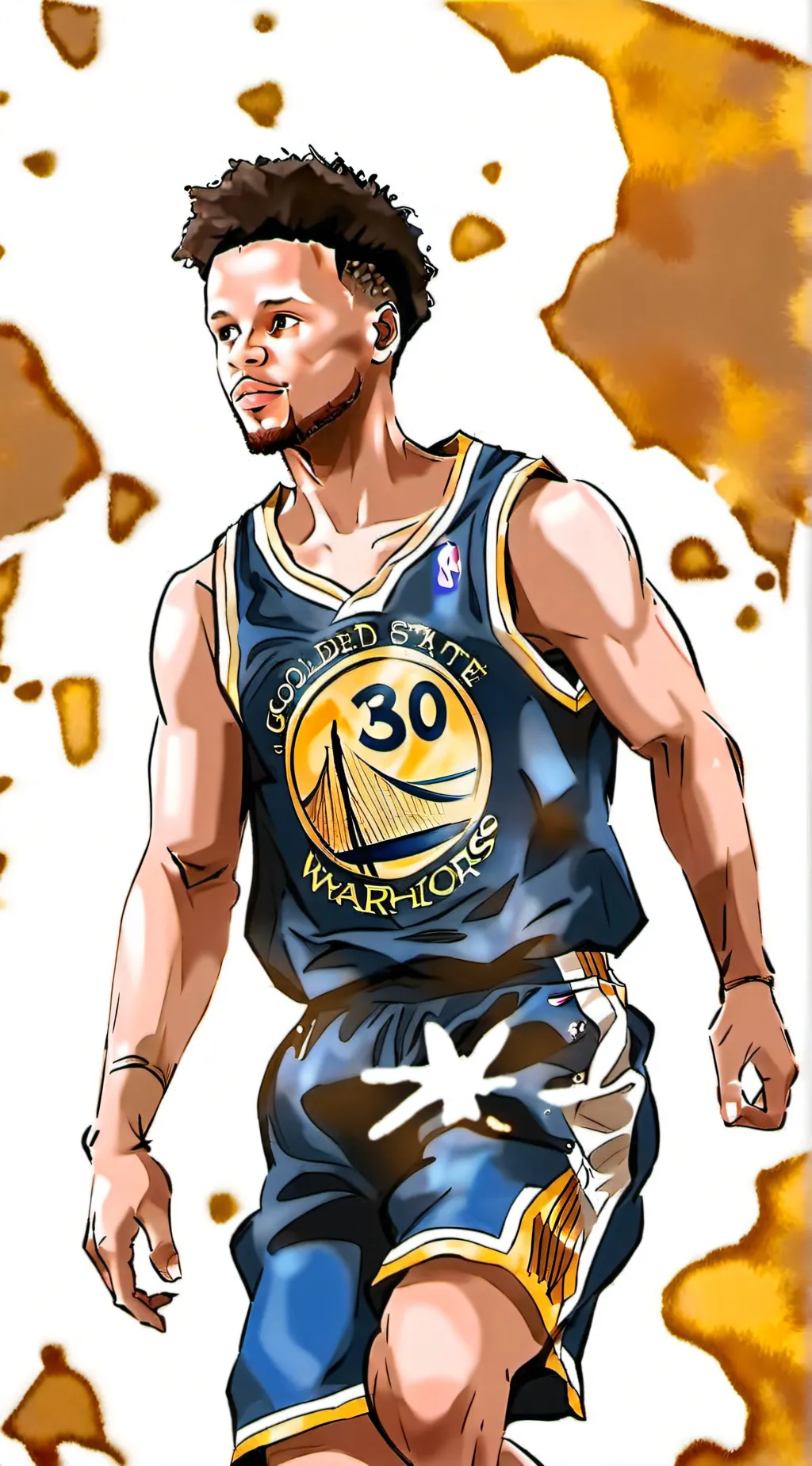 ai character: Stephen Curry background