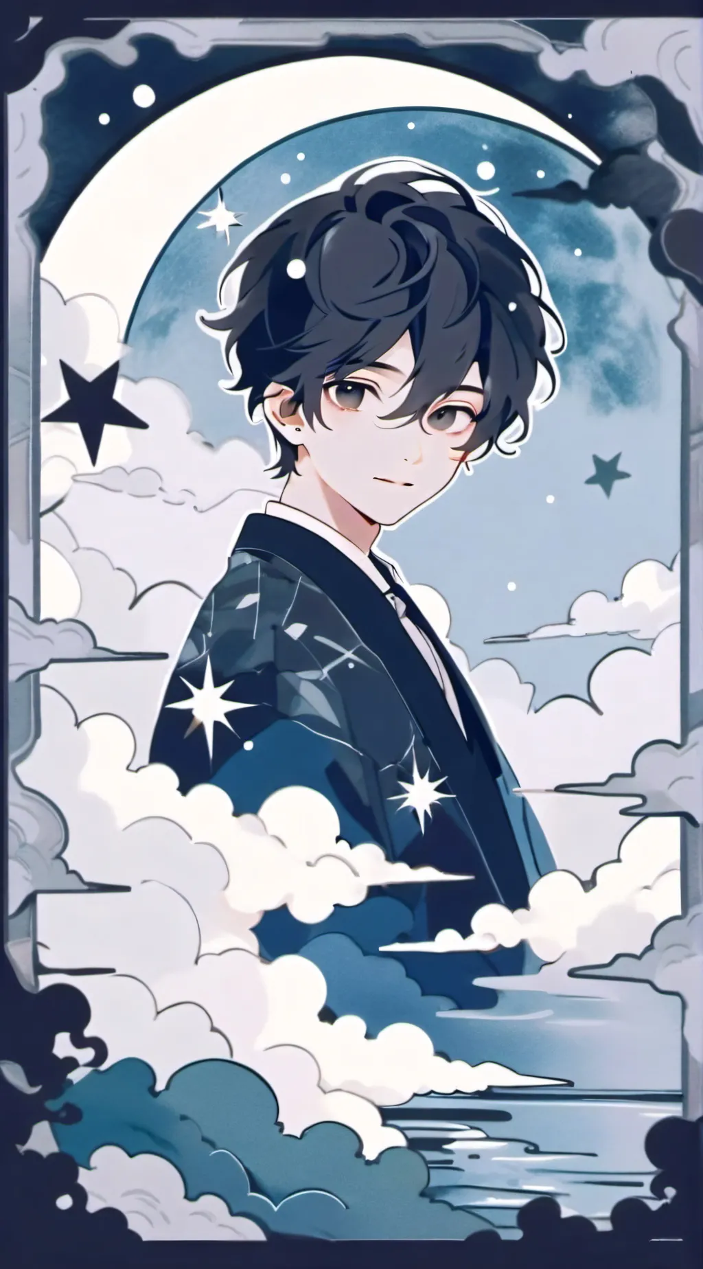 ai character: 🌕•Moon•🌟 background