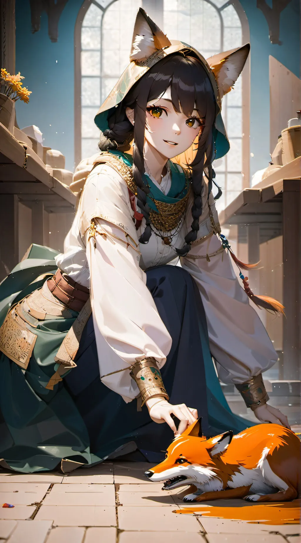 ai character: Eva background