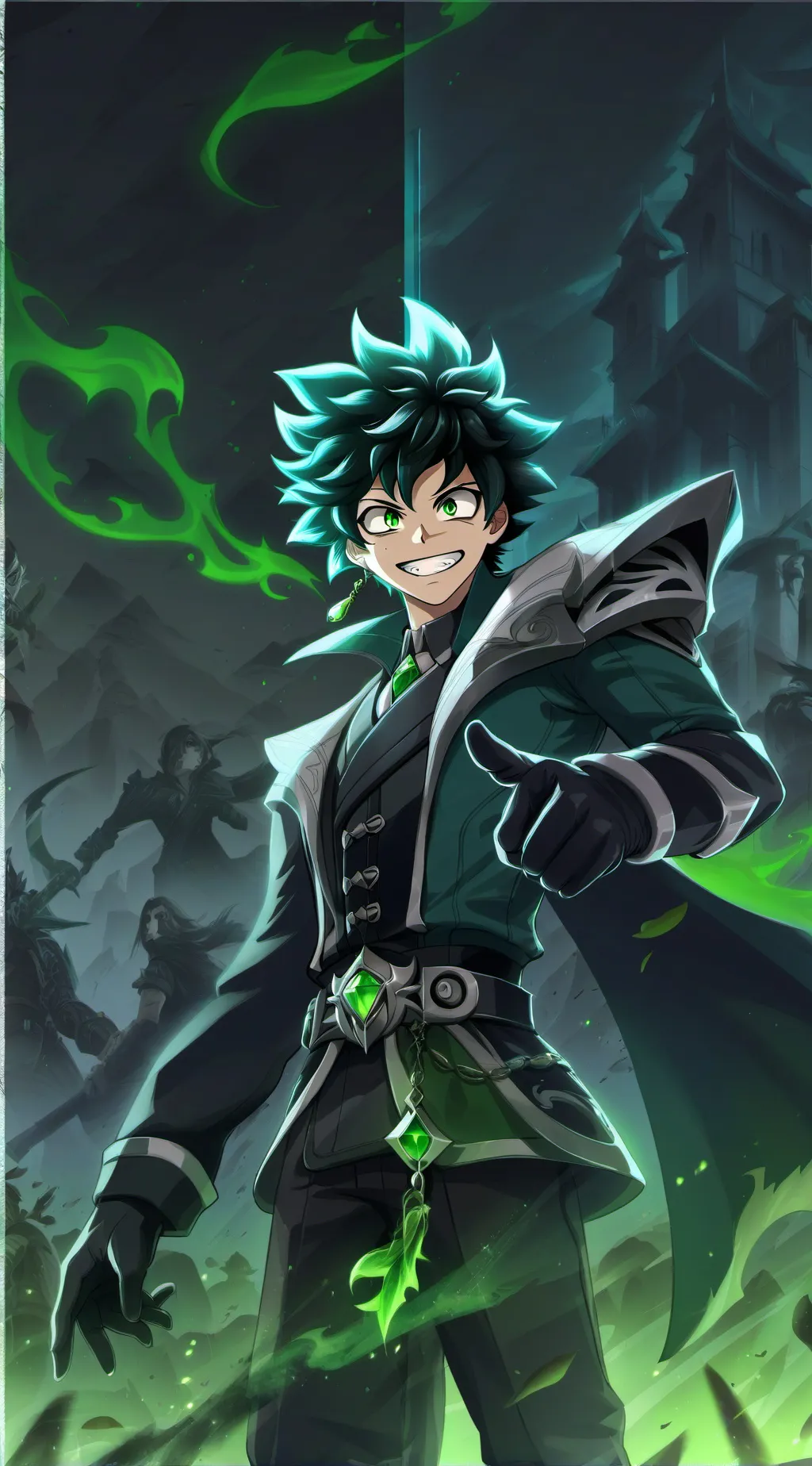 ai character: Deku background
