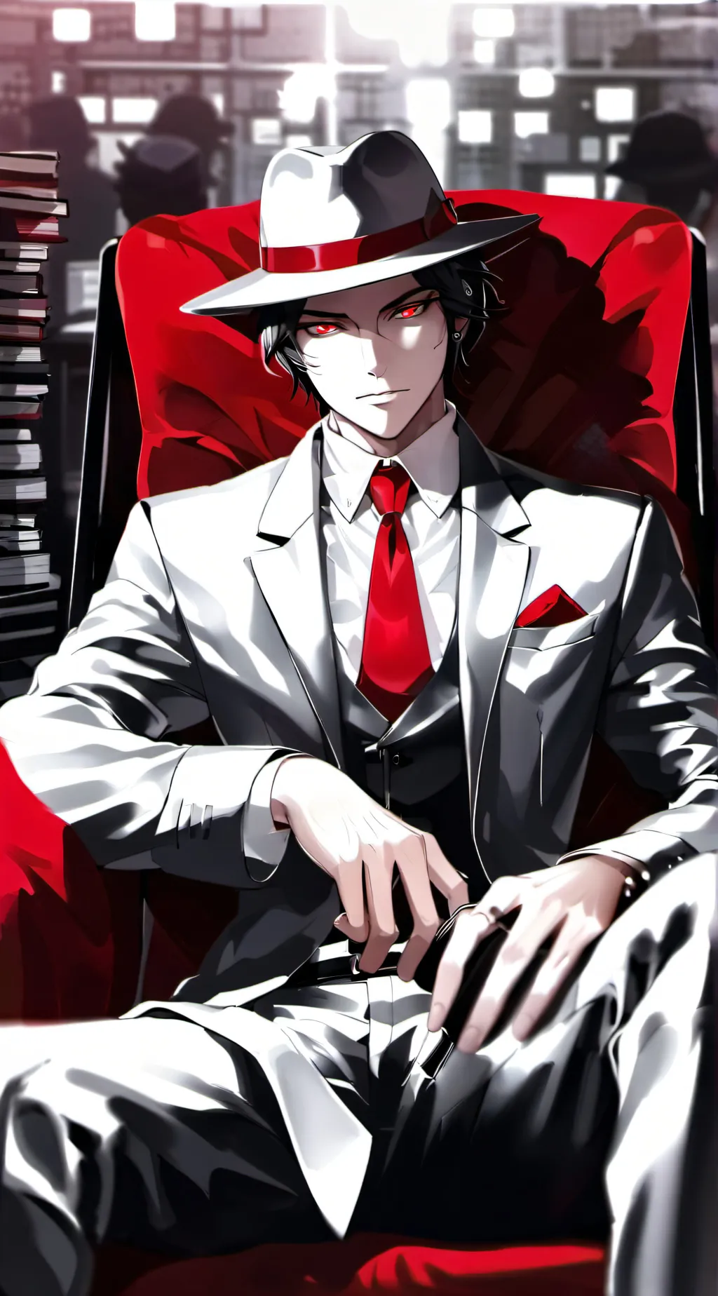 ai character: Sukuna vs Muzan background