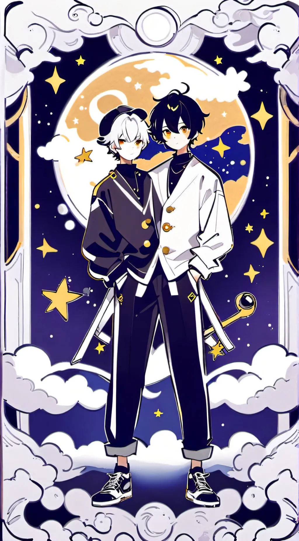 ai character: Jake 🥵 and moon an background