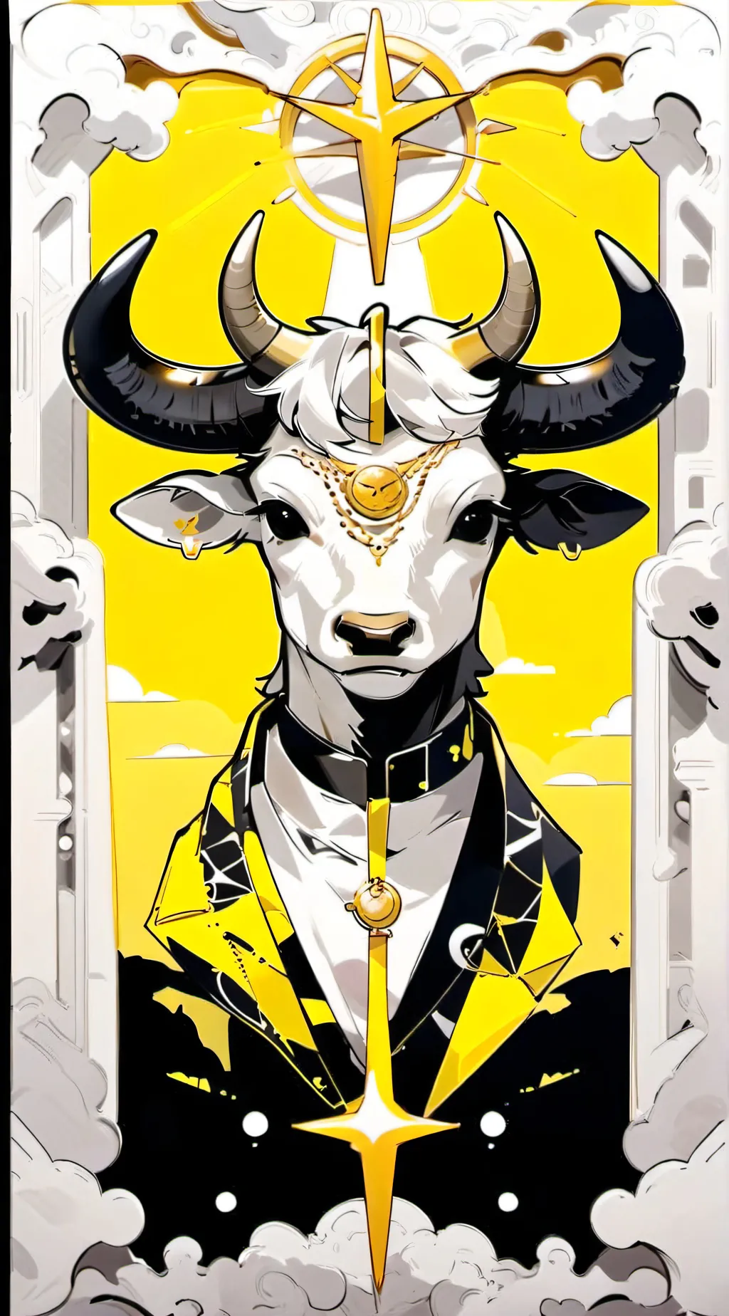 ai character: HOLY COW background