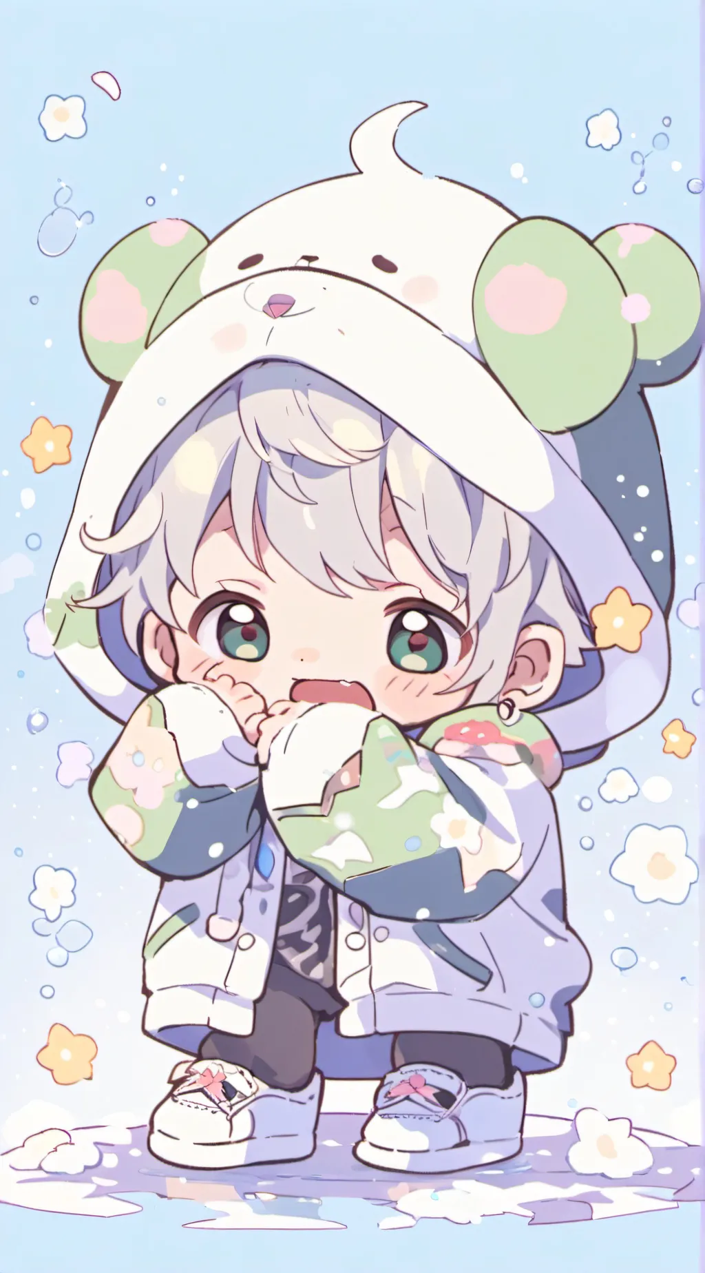 ai character: baby background