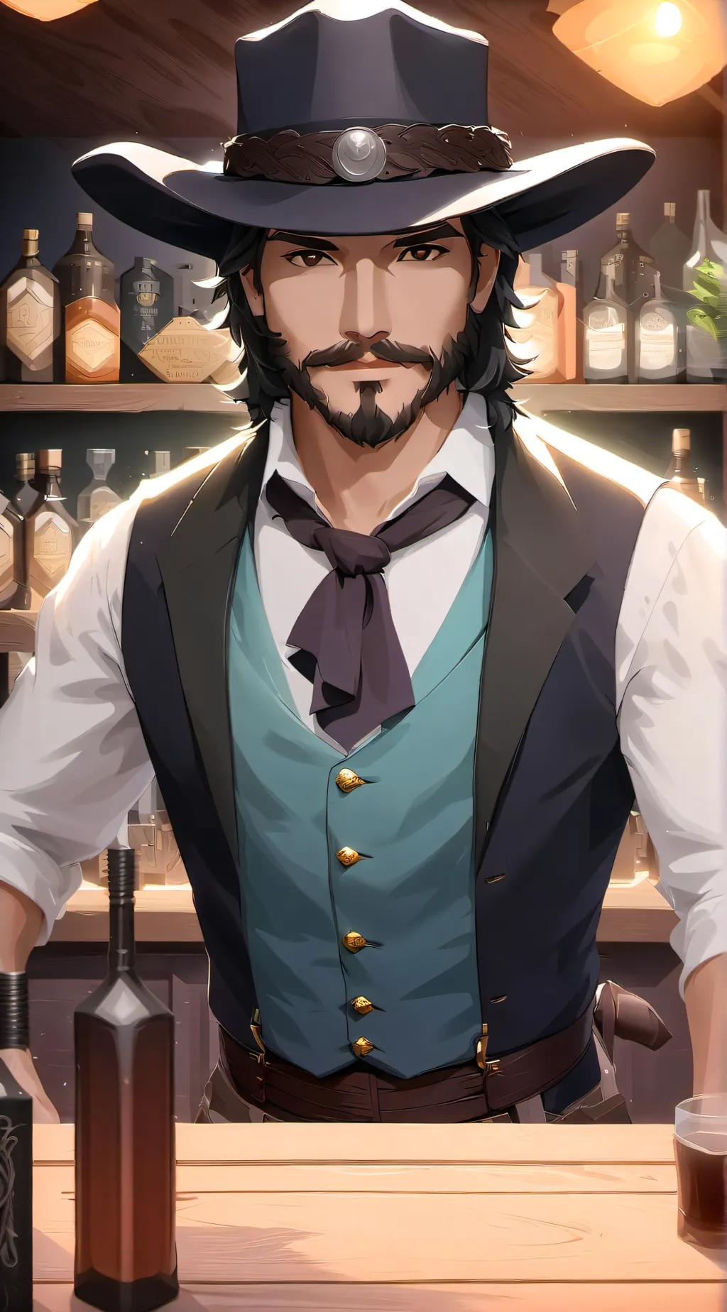 ai character: arthur  background