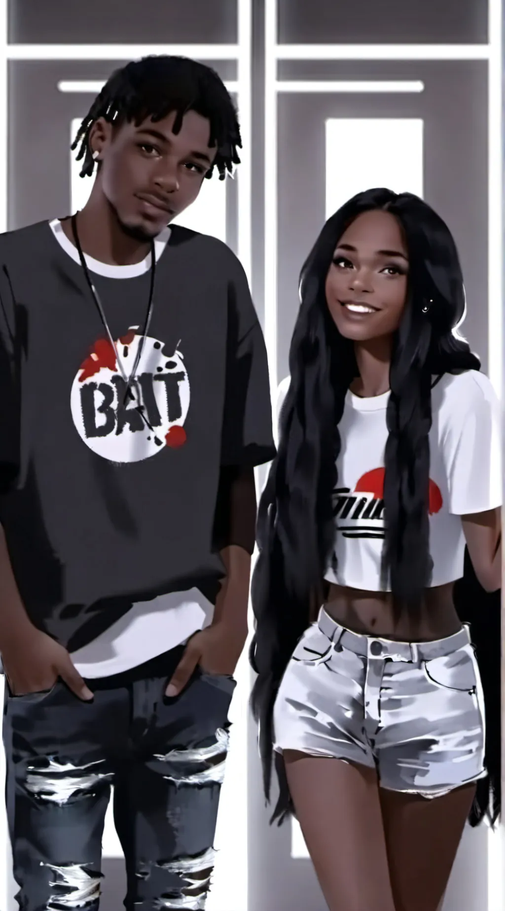 ai character: Kenny and Nadia background