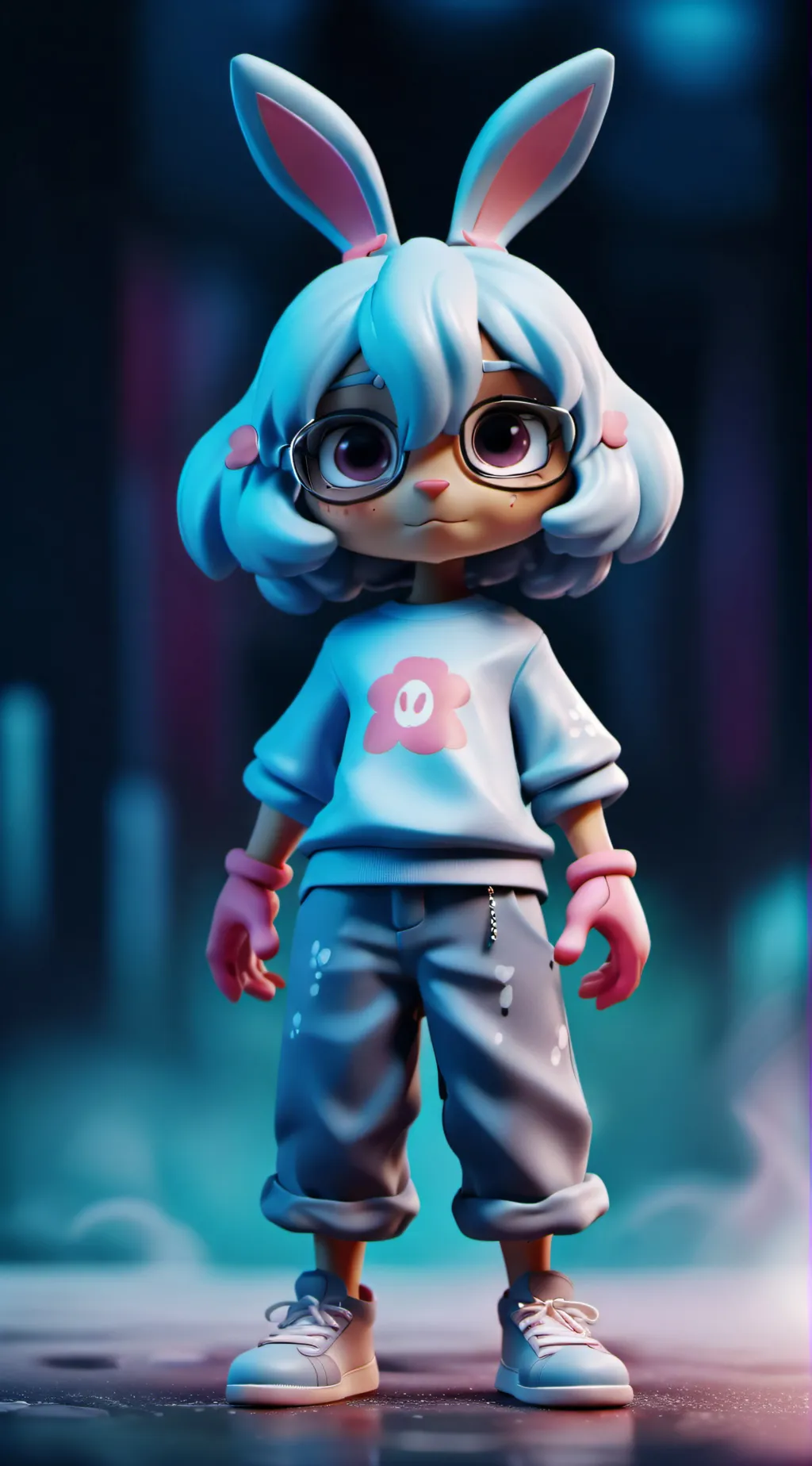 ai character: Bunny girl Lilly background